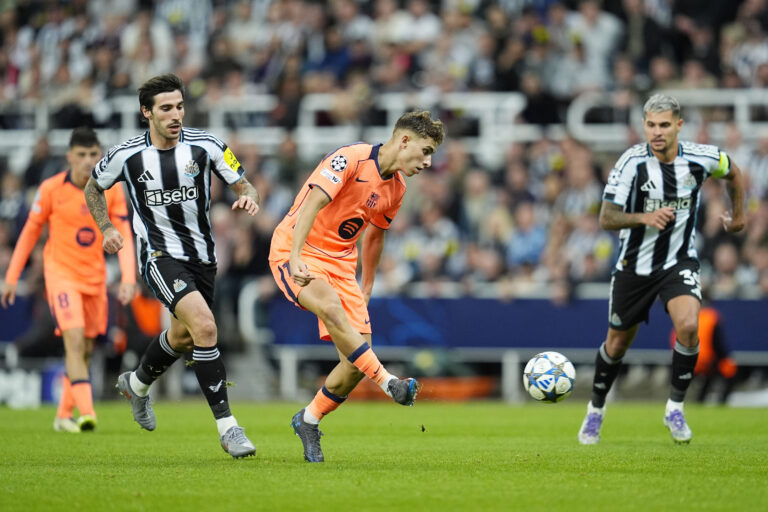 Fermin Lopez of FC Barcelona during the UEFA Champions League, League Phase MD1 football match between Newcastle United FC and FC Barcelona on 18 September 2025 at St James' Park in Newcastle upon Tyne, England (Photo by /Sipa USA)
2025.09.19 Newcastle
pilka nozna , liga mistrzow
Newcastle United - FC Barcelona
Foto IPA/SIPA USA/PressFocus

!!! POLAND ONLY !!!