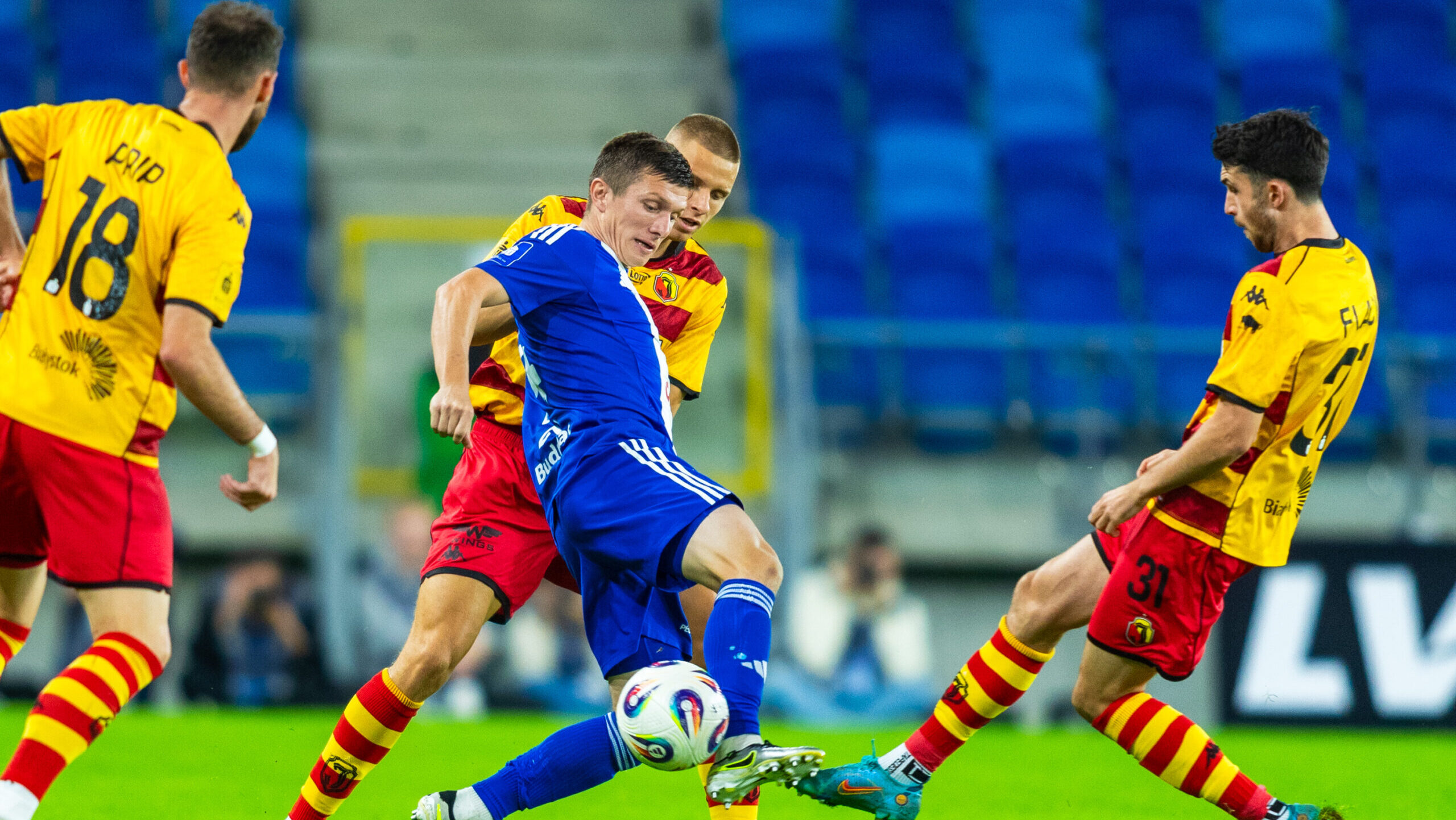 2025.09.19 Plock Pilka Nozna PKO Ekstraklasa Sezon 2025/2026 Wisla Plock - Jagiellonia Bialystok N/z Leon Flach Foto. Dawid Figura / PressFocus

2025.09.19 Plock Football Polish Ekstraklasa Season 2025/2026 Wisla Plock - Jagiellonia Bialystok Leon Flach Credit: Dawid Figura / PressFocus