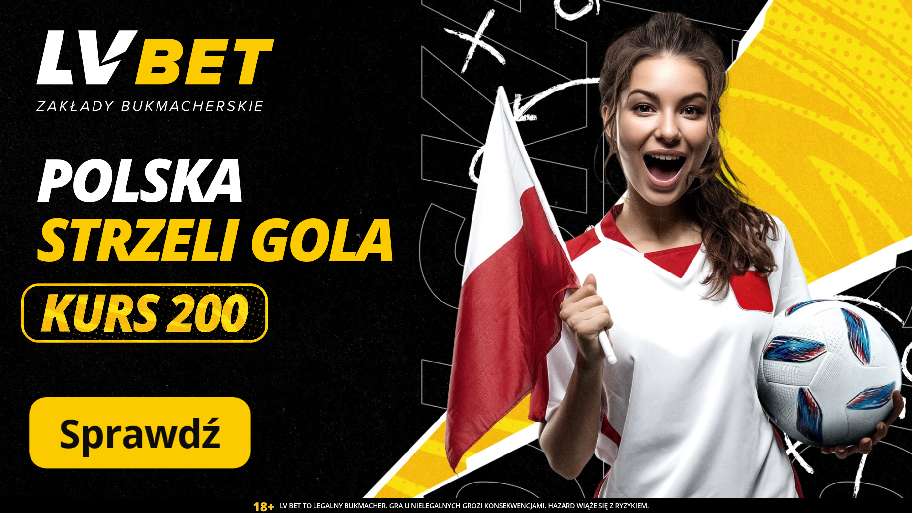 Kurs 200 w LV BET na gola Polski w meczu z Holandią!