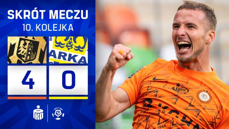 SKRÓT MECZU: Zagłębie Lubin 4:0 Arka Gdynia