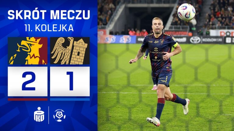 SKRÓT MECZU: Pogoń Szczecin 2:1 Piast Gliwice