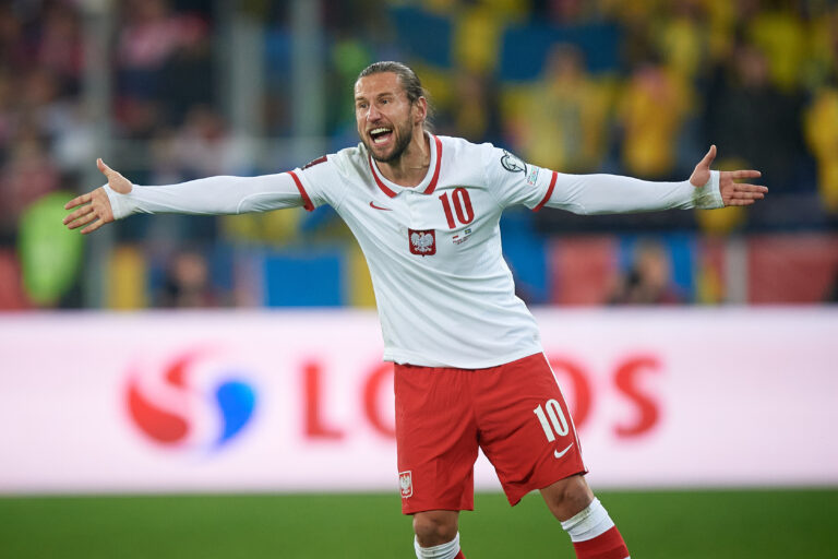 2022.03.29, Chorzow, Stadion Slaski 
Pilka nozna, Eliminacje Mistrzostw Swiata Katar 2022 
Mecz Polska - Szwecja 
N/z Grzegorz Krychowiak 
Foto Rafal Oleksiewicz / PressFocus

2022.03.29, Football, 
2022 FIFA World Cup qualification 
Play-off Match Poland vs Sweden 
Grzegorz Krychowiak 
Credit Rafal Oleksiewicz / PressFocus