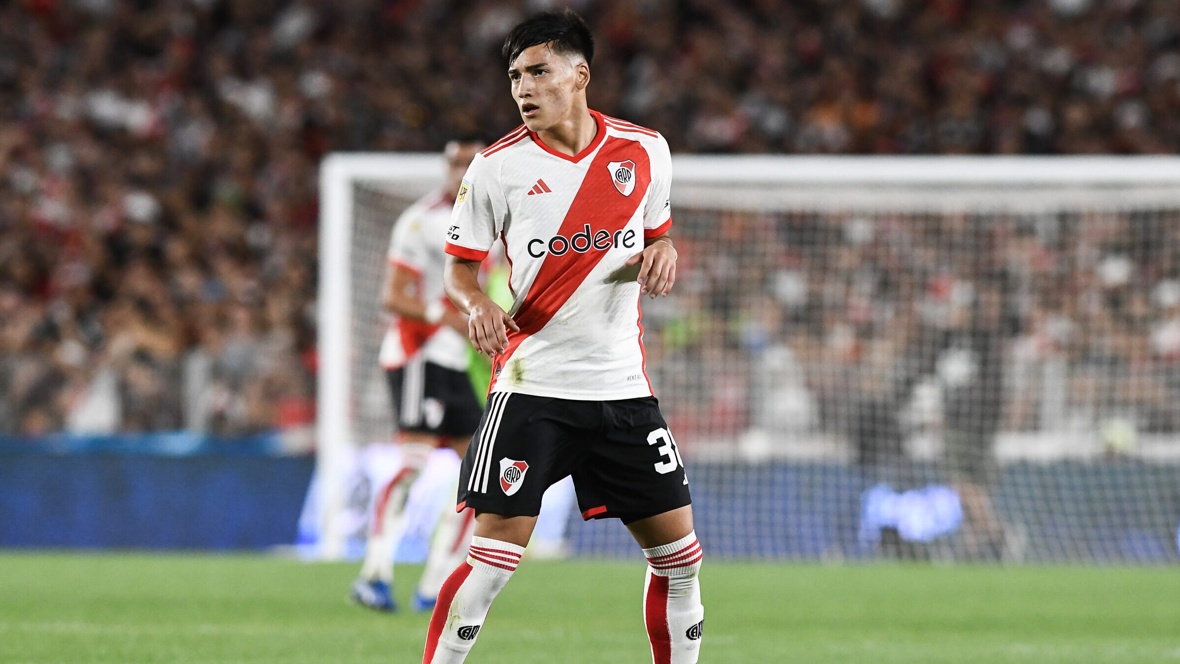 Ian Subiabre of River Plate seen in action during the Copa de La Liga 2024 Group A match between River Plate and Velez Sarfield at Estadio Mas Monumental Antonio Vespucio Liberti. (Photo by Manuel Cortina / SOPA Images/Sipa USA)
2024.02.04 Buenos Aires
pilka nozna , puchar ligi argentynskiej
River Plate - Velez Sarfield
Foto Manuel Cortina/SOPA Images/SIPA USA/PressFocus

!!! POLAND ONLY !!!