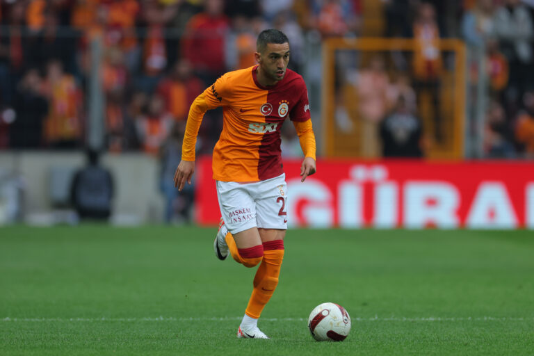 Istanbul, Turkey, April 21st 2024: Hakim Ziyech (22 Galatasaray) during the Turkish Super League football match between Galatasaray and Pendikspor at Rams Park, Turkey.  (EO / SPP) (Photo by EO / SPP/Sipa USA)
2024.04.21 Istanbul
pilka nozna liga turecka
Galatasaray - Pendikspor 
Foto SPP/SIPA USA/PressFocus

!!! POLAND ONLY !!!