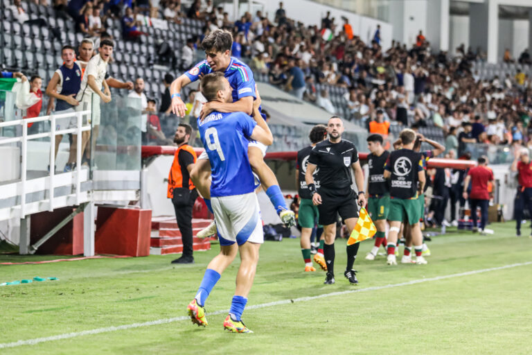 FRANCESCO CAMARDA of Italy celebrates the third goal, Limassol, Cyprus, on Jun. 5, 2024. Italy U17 plays against Portugal U17 for the Final of the UEFA UNDER-17 European Championship in Limassol Arena. (Photo by Kostas Pikoulas/Sipa USA).
2024.06.05 Limassol
pilka nozna Mistrzostwa Europy U-17 , final
Wlochy - Portugalia
Foto Kostas Pikoulas/SIPA USA/PressFocus

!!! POLAND ONLY !!!