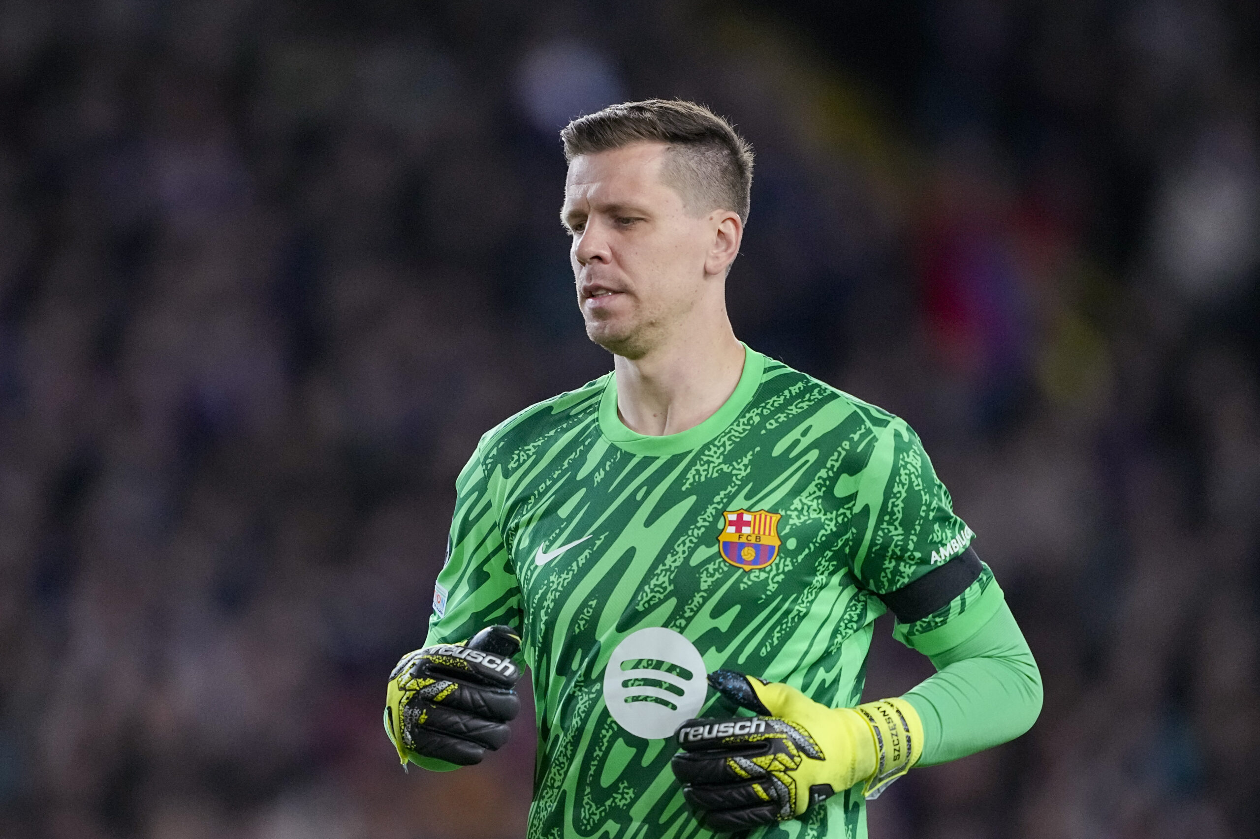 Estadi Olimpic Lluis Companys BARCELONA, SPAIN - MARCH 11: Goalkeeper Wojciech Szczesny of Barcelona runs in the field during the UEFA Champions League 2024/25 Round of 16 Second Leg match between FC Barcelona and SL Benfica at Estadi Olimpic Lluis Companys on March 11, 2025 in Barcelona, Spain.  (Pedro Loureiro / SPP) (Photo by Pedro Loureiro / SPP/Sipa USA)
2025.03.11 Barcelona
pilka nozna liga mistrzow
FC Barcelona - Benfica Lizbona
Foto SPP/SIPA USA/PressFocus

!!! POLAND ONLY !!!
