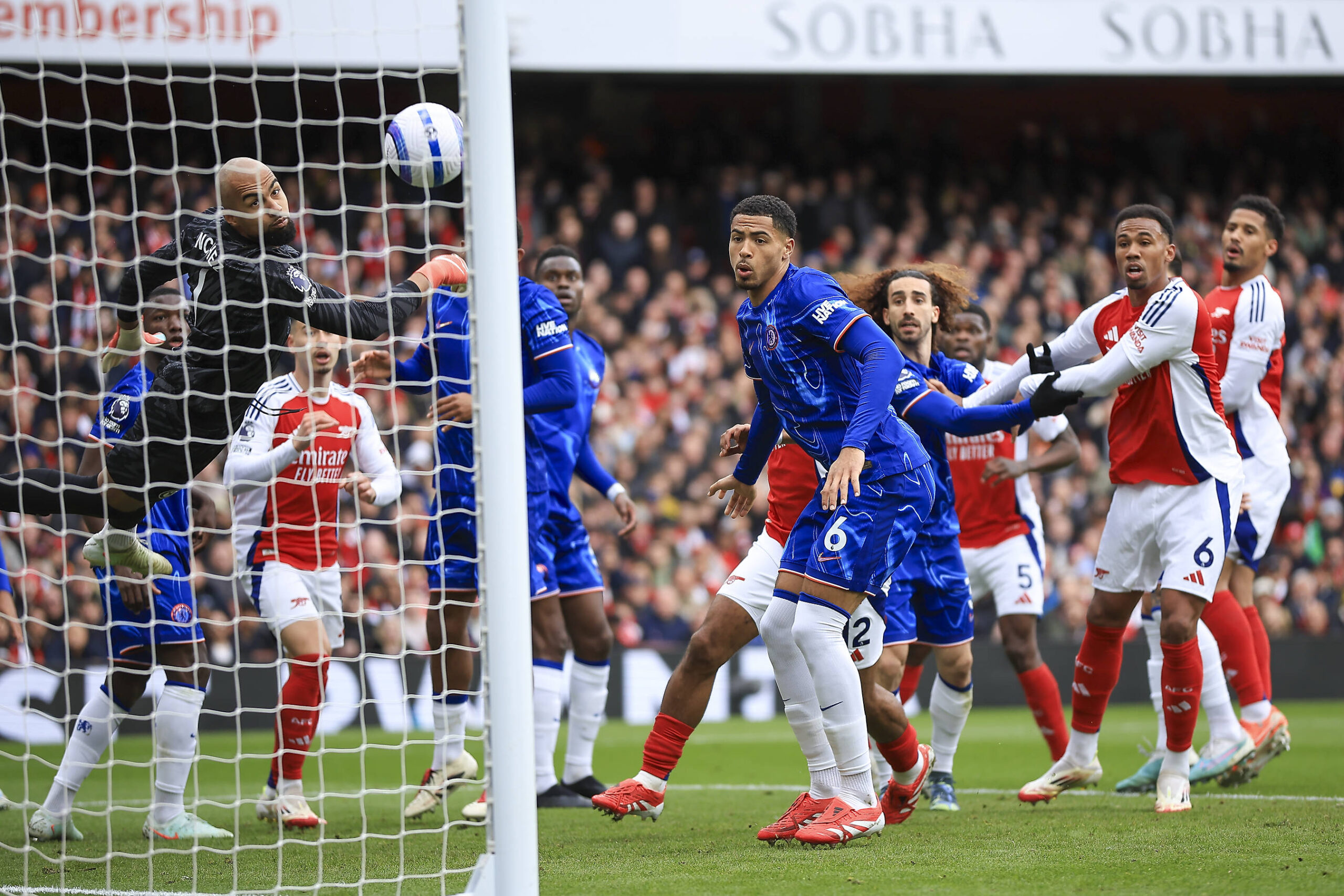 Arsenal v Chelsea Premier League 16/03/2025. GOAL Arsenal Midfielder Mikel Merino 23 Not In the Picture makes it 1-0 during the Premier League match between Arsenal and Chelsea at the Emirates Stadium, London, England on 16 March 2025. Editorial use only DataCo restrictions apply See www.football-dataco.com , Copyright: xChrisxFoxwellx PSI-21657-0117
2025.03.16 Londyn
pilka nozna , liga angielska
Arsenal Londyn - Chelsea Londyn
Foto IMAGO/PressFocus

!!! POLAND ONLY !!!