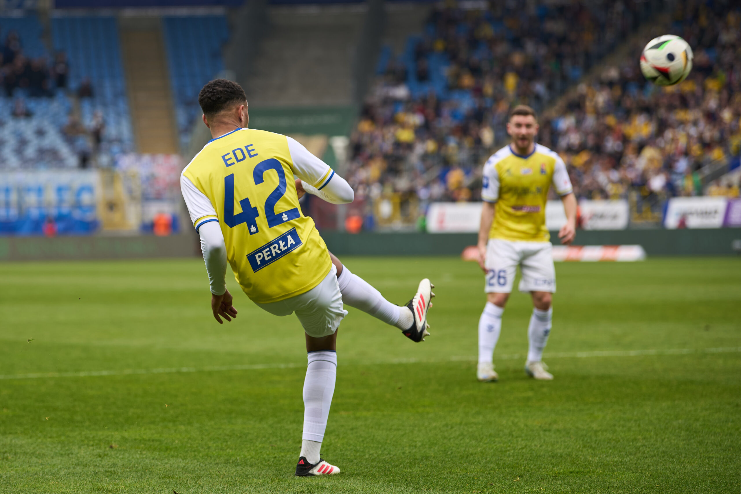 2025.03.30 Lublin pilka nozna PKO Ekstraklasa sezon 2024/2025 
Motor Lublin - Stal Mielec
N/z Bright Ede 
Foto Ireneusz Wnuk / PressFocus
2025.03.30 Lublin Football - Polish PKO Ekstraklasa season 2024/2025 
Motor Lublin - Stal Mielec
Bright Ede
Credit: Ireneusz Wnuk / PressFocus