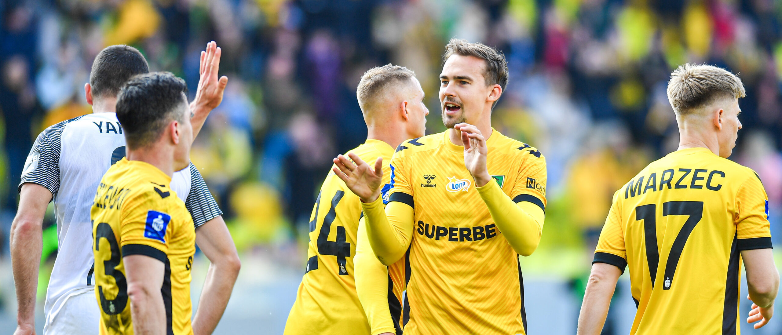 2025.04.12 Katowice
Pilka nozna PKO BP Ekstraklasa Sezon 2024/2025
GKS Katowice - Puszcza Niepolomice
N/z Marcin Wasielewski, Marten Kuusk, Mateusz Marzec, radosc, radosc po golu, radosc po bramce
Foto Marcin Bulanda / PressFocus

2025.04.12 Katowice
Football Polish PKO BP Ekstraklasa League Season 2024/2025
GKS Katowice - Puszcza Niepolomice
Marcin Wasielewski, Marten Kuusk, Mateusz Marzec, radosc, radosc po golu, radosc po bramce
Credit: Marcin Bulanda / PressFocus