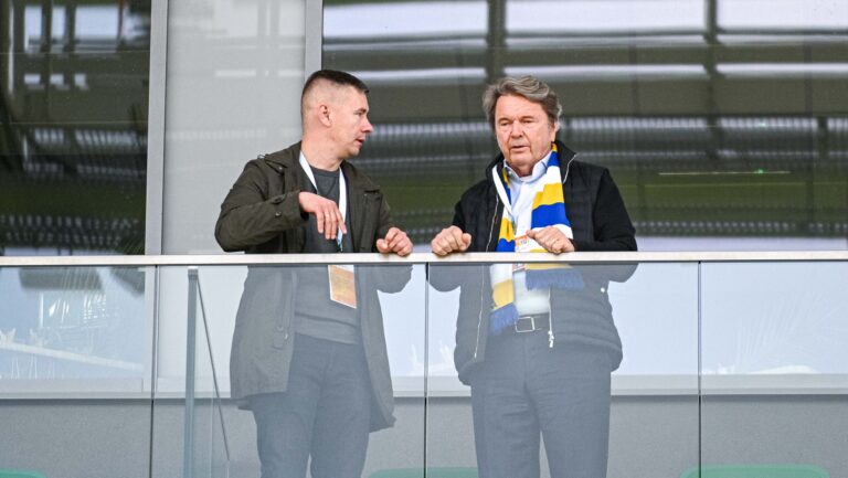 2025.05.24 Radom Pilka Nozna PKO BP Ekstraklasa Sezon 2024/2025 Radomiak Radom - Motor Lublin N/z Lukasz Jablonski Zbigniew Jakubas  Foto Kacper Pacocha / PressFocus

2025.05.24 Radom
Football Polish PKO BP Ekstraklasa League Season 2024/2025
Radomiak Radom - Motor Lublin

Credit: Kacper Pacocha / PressFocus