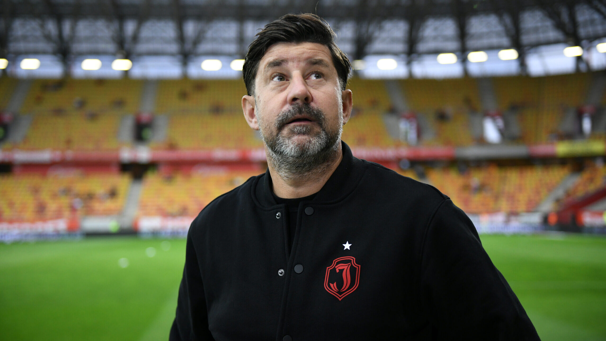 2025.07.31 Bialystok pilka nozna 2. runda eliminacji Liga Konferencji Europy 2025/2026 Jagiellonia Bialystok (zolto-czerwone) - FK Novi Pazar N/z Lukasz Maslowski dyrektor sportowy Jagiellonii Bialystok Foto Michal Kosc / PressFocus 
2025.07.31 Bialystok Bialystok Football - UEFA Conference League Second qualifying round - 2nd leg 2025/2026 Jagiellonia Bialystok (yellow-red) - FK Novi Pazar Credit: Michal Kosc / PressFocus