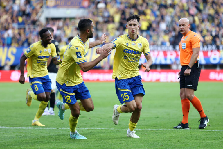 2025.08.09 Gdynia Pilka nozna PKO BP Ekstraklasa sezon 2025/2026 Arka Gdynia - Pogon Szczecin N/z Kamil Jakubczyk gol bramka radosc Foto Piotr Matusewicz / PressFocus

2025.08.09 Gdynia
Football Polish PKO BP Ekstraklasa season 2025/2026 
Arka Gdynia - Pogon Szczecin 
Kamil Jakubczyk gol bramka radosc 
Credit: Piotr Matusewicz / PressFocus