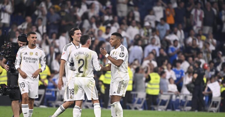 carreras alvaro carvajal daniel mbappe lottin kylian FOOT LIGA 2025 REAL MADRID-OSASUNA 1-0 STADE SANTIAGO BERNABEU MADRID ESPAGNE 19/08/2025 MANTEY STEPHANE ceballos dani 19 MADRID STADE SANTIAGO BERNABEU Espagne GermanyxJapanxUKxFrancexBelgiumxOUT PUBLICATIONxNOTxINxGERxFRAxBELxUKxJPN Copyright: xMANTEYxSTEPHANEx
2025.08.19 Madryt
pilka nozna liga hiszpanska
Real Madryt - Osasuna Pampeluna
Foto IMAGO/PressFocus

!!! POLAND ONLY !!!