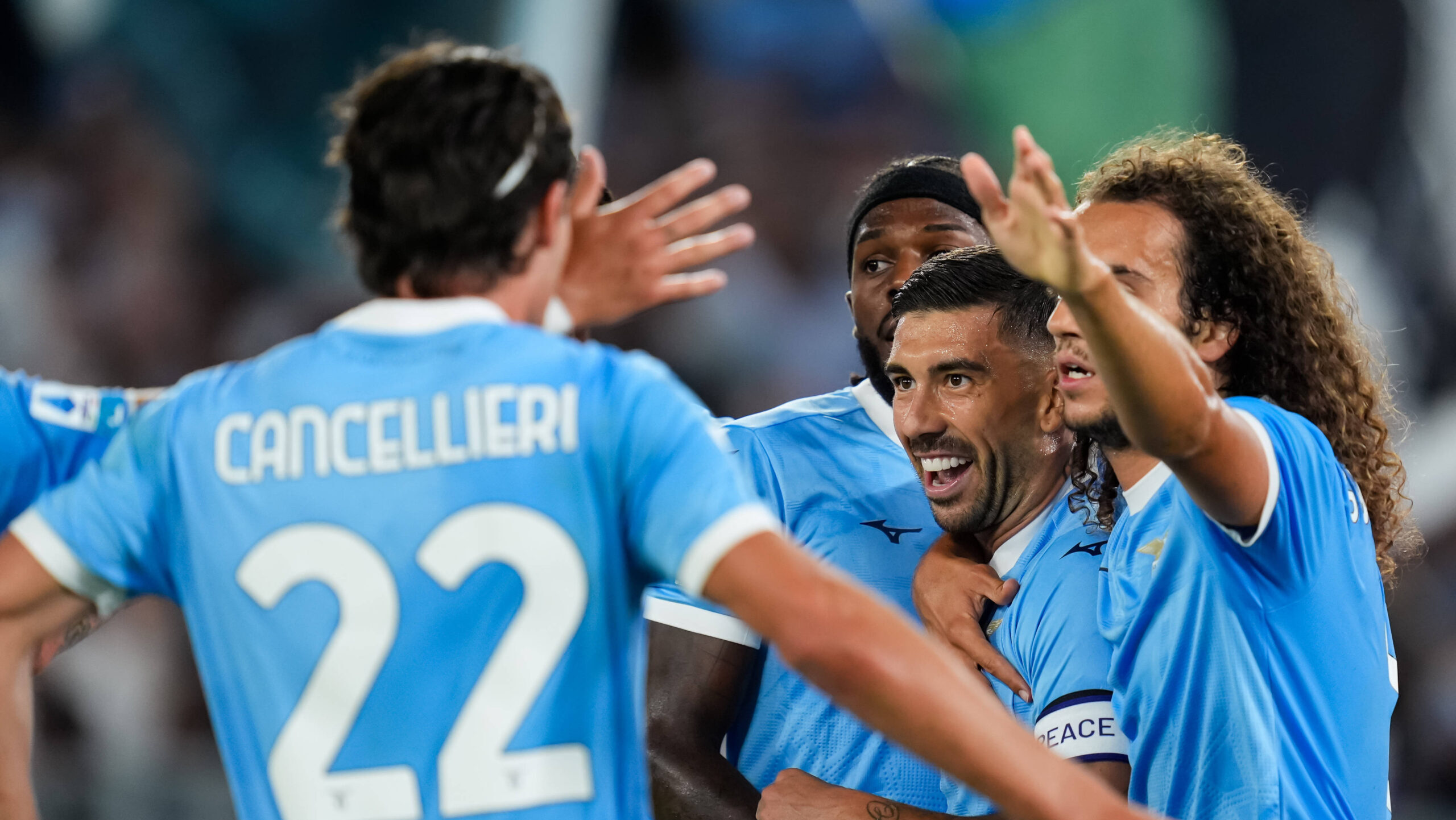 SS Lazio v Hellas Verona FC - Serie A Enilive Mattia Zaccagni of SS Lazio celebrates after scoring second goal during the serie Serie A Enilive match between SS Lazio and Hellas Verona FC at Olimpico on August 31, 2025 in Rome, Italy Rome Stadio Olimpico Lazio Italy Copyright: xGiuseppexMaffiax 250831_SerieA_Lazio-Verona_GM_7918
2025.08.31 Rzym
pilka nozna , liga wloska
SS Lazio Rzym - Hellas Werona
Foto IMAGO/PressFocus

!!! POLAND ONLY !!!