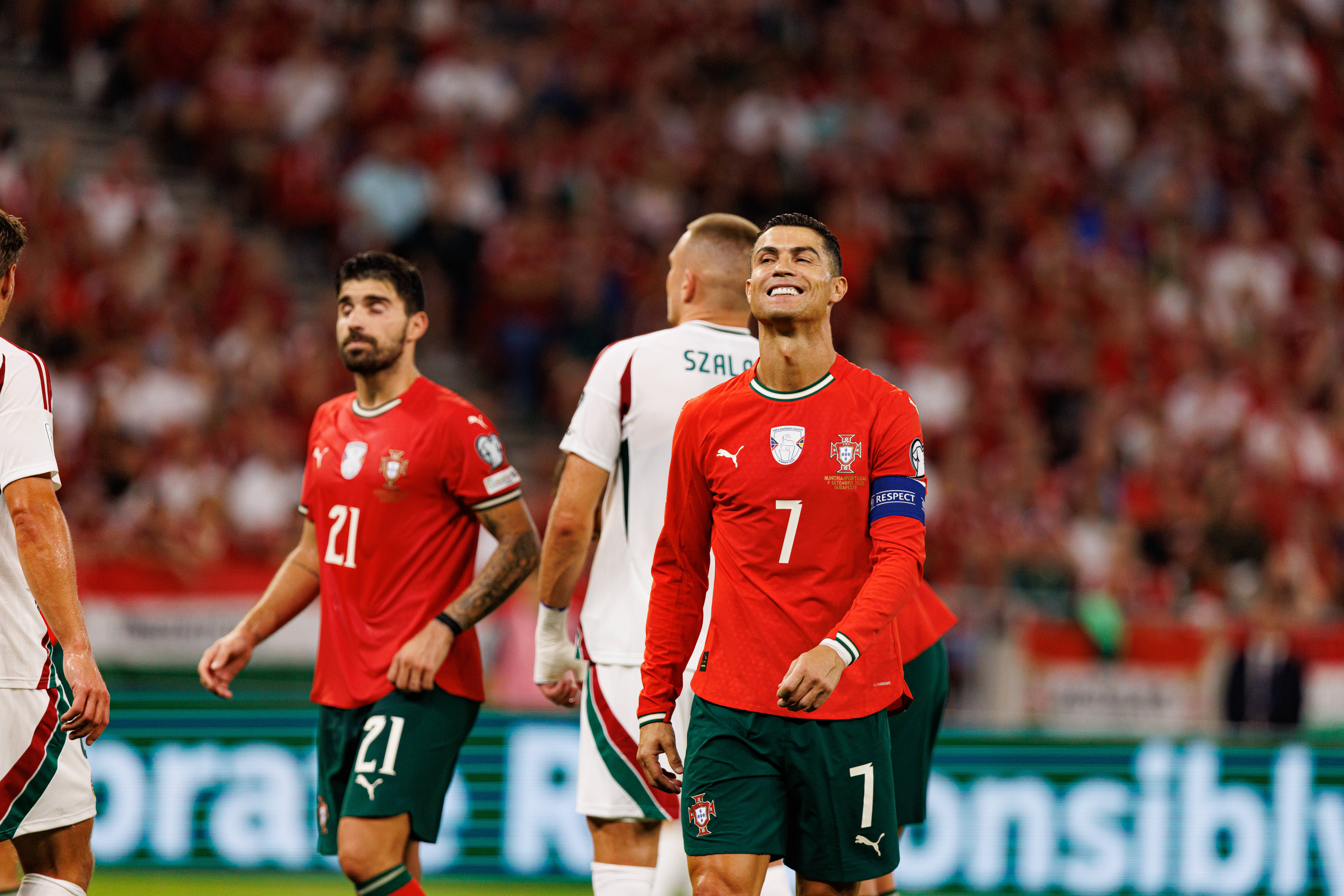Cristiano Ronaldo seen during World Cup 2026 European qualification game between national teams of Hungary and Poland Maciej Rogowski/ Ball Raw Images Budapest Puskas Arena Hungary Copyright: xMaciejxRogowskix maciejrogowski_hungaryvsportugal_2526-455
2025.09.09 Budapeszt
pilka nozna eliminacje kwalifikacje do mistrzostw swiata 2026
Wegry - Portugalia
Foto IMAGO/PressFocus

!!! POLAND ONLY !!!