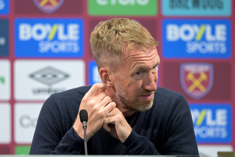West Ham vs Crystal Palace Premier League Graham Potter Manager of West Ham United at the after match press conference, PK, Pressekonferenz during the West Ham vs Crystal Palace, Premier League match at the London Stadium Stratford. London The London Stadium UK Copyright: xMartinxDaltonx WestHam_vs_CrystalPalace_200925_MD_932
2025.09.20 Londyn
pilka nozna , liga angielska
West Ham United - Crystal Palace
Foto IMAGO/PressFocus

!!! POLAND ONLY !!!