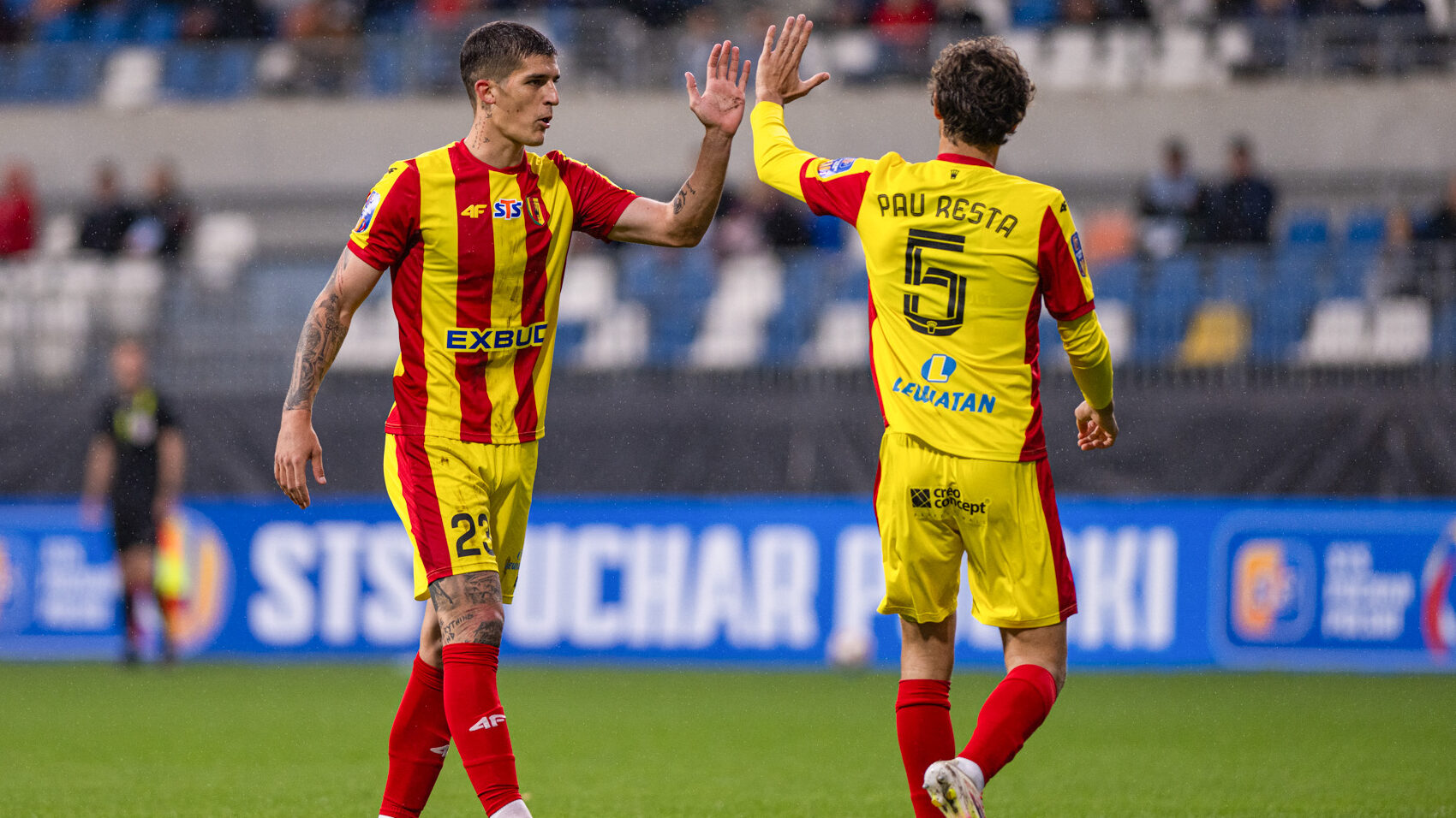 2025.09.23 Rzeszow
pilka nozna Puchar Polski sezon 2025/2026
Stal Rzeszow - Korona Kielce
N/z Slobodan Rubezic Pau Resta
Foto Paula Duda / PressFocus

2025.09.23 Rzeszow
Football - Polish Cup season 2025/2026
Stal Rzeszow - Korona Kielce
Slobodan Rubezic Pau Resta
Credit: Paula Duda / PressFocus