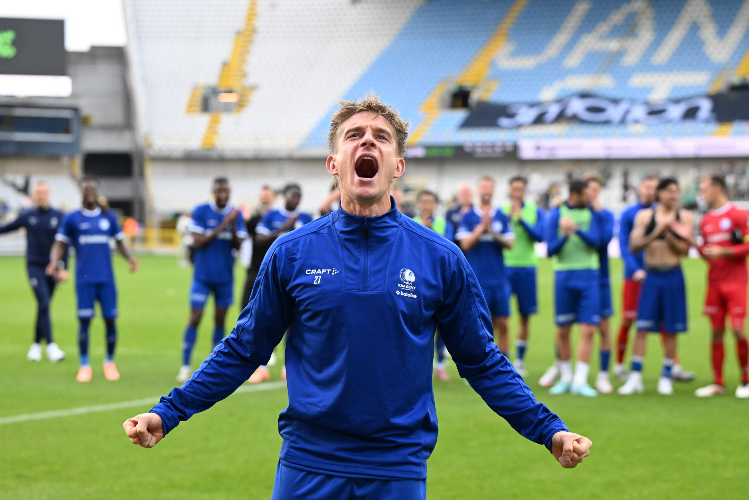 250928 Cercle Brugge vs AA Gent players of Gent with Michal Skoras 8 of AA Gent celebrate after winning the Jupiler Pro League season 2025 - 2026 matchday 9 game between Cercle Brugge and AA Gent on September 28 , 2025 in Brugge, Belgium. Photo by David Catry / Isosport Brugge Belgium PUBLICATIONxNOTxINxBELxUKxUSA Copyright: xDavidxCatryx 20250928DSC_3919
2025.09.28 Brugia
pilka nozna , liga belgijska
Cercle Brugge - KAA Gent
Foto IMAGO/PressFocus

!!! POLAND ONLY !!!