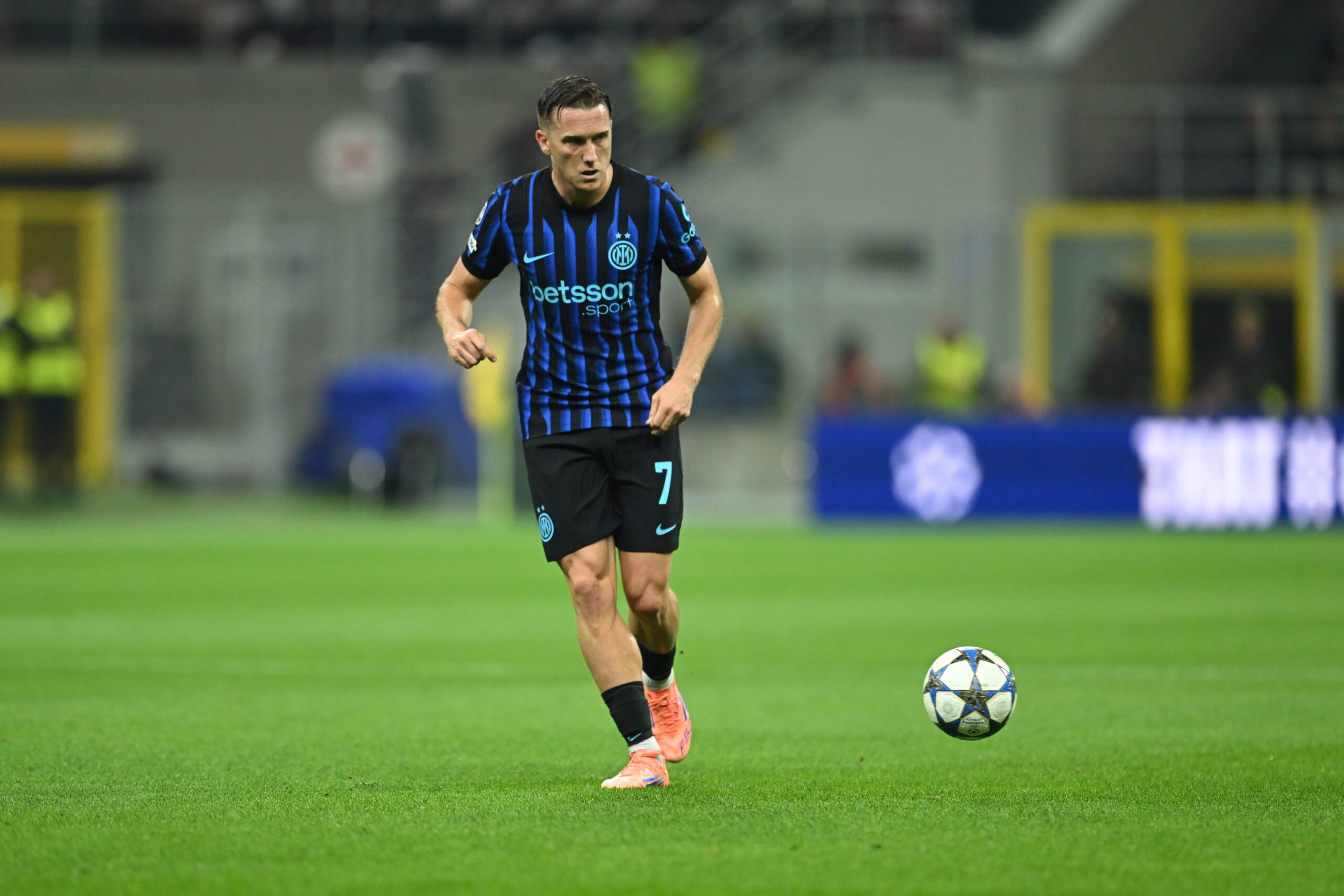 Piotr Zielinski of FC Inter in action during the UEFA Champions League stage match Phase MD2 between Inter FC Internazionale and SK Slavia Praga, on 30 of October 2025, at Giuseppe Meazza San Siro Siro stadium in Milan, Italy. Credit Tiziano Ballabio (Photo by Tiziano Ballabio/IPA Sport / ipa-agency.net/IPA/Sipa USA)
2025.09.30 Mediolan
pilka nozna liga mistrzow
Inter Mediolan - Slavia Praga
Foto IPA/SIPA USA/PressFocus

!!! POLAND ONLY !!!