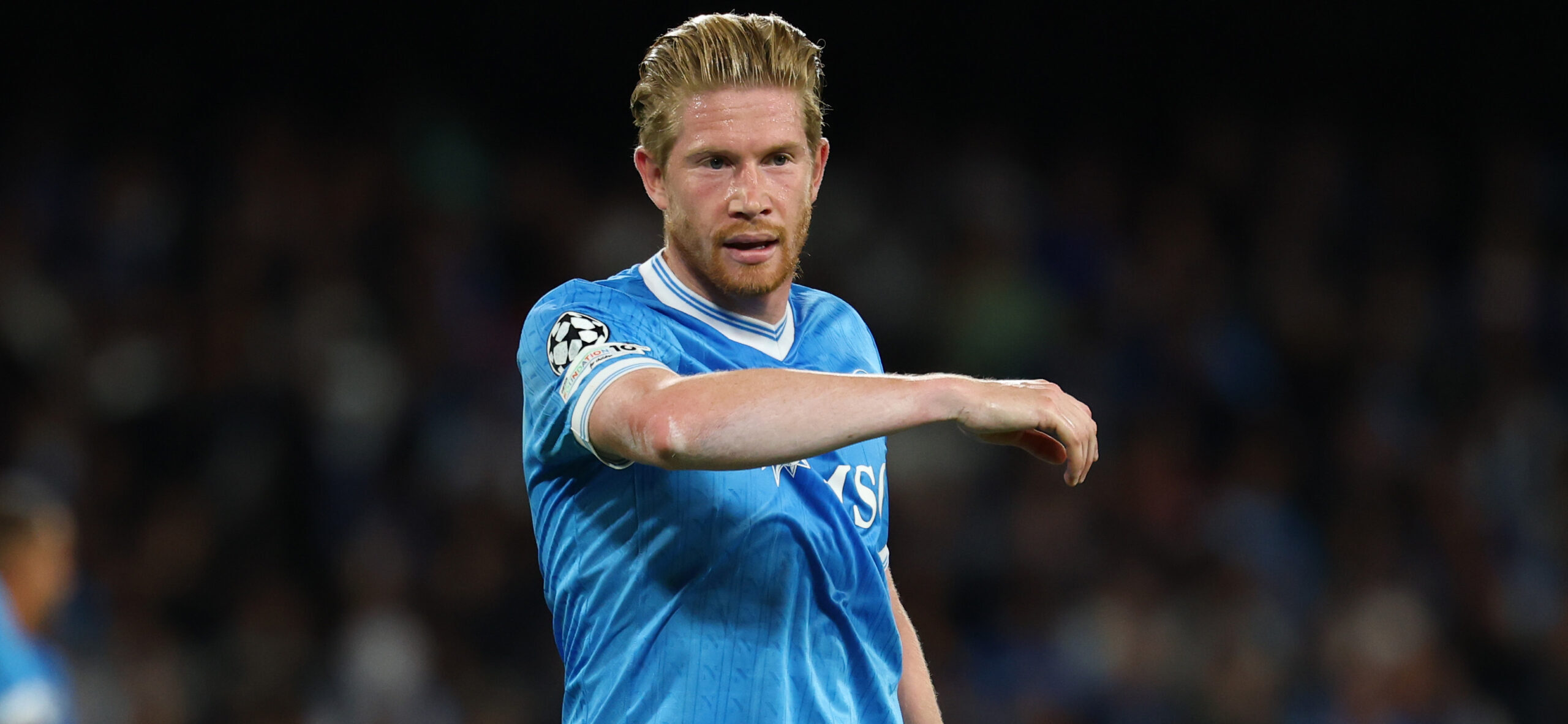 Kevin De Bruyne of SSC Napoli during the UEFA Champions League 2025/2026 football match between SSC Napoli and Sporting CP at Diego Armando Maradona stadium in Naples (Italy), October 01st, 2025./Sipa USA *** No Sales in France and Italy ***
2025.10.01 Neapol
pilka nozna liga mistrzow
SSC Napoli - Sporting Lizbona
Foto Insidefoto/SIPA USA/PressFocus

!!! POLAND ONLY !!!