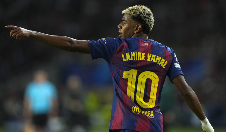 FC Barcelona&#039;s Lamine Yamal during Champions League 2025/2026, League Phase, Round 2 match. October 1 ,2025. (ALTERPHOTOS/PsnewZ/Acero) - Photo :  Acero / Alterphotos / Psnewz / SIPA /00315120_0031//Credit:PSNEWZ/SIPA/2510012227
2025.09.30 Barcelona
pilka nozna liga mistrzow
FC Barcelona - Paris Saint-Germain
Foto PSNEWZ/SIPA/PressFocus

!!! POLAND ONLY !!!