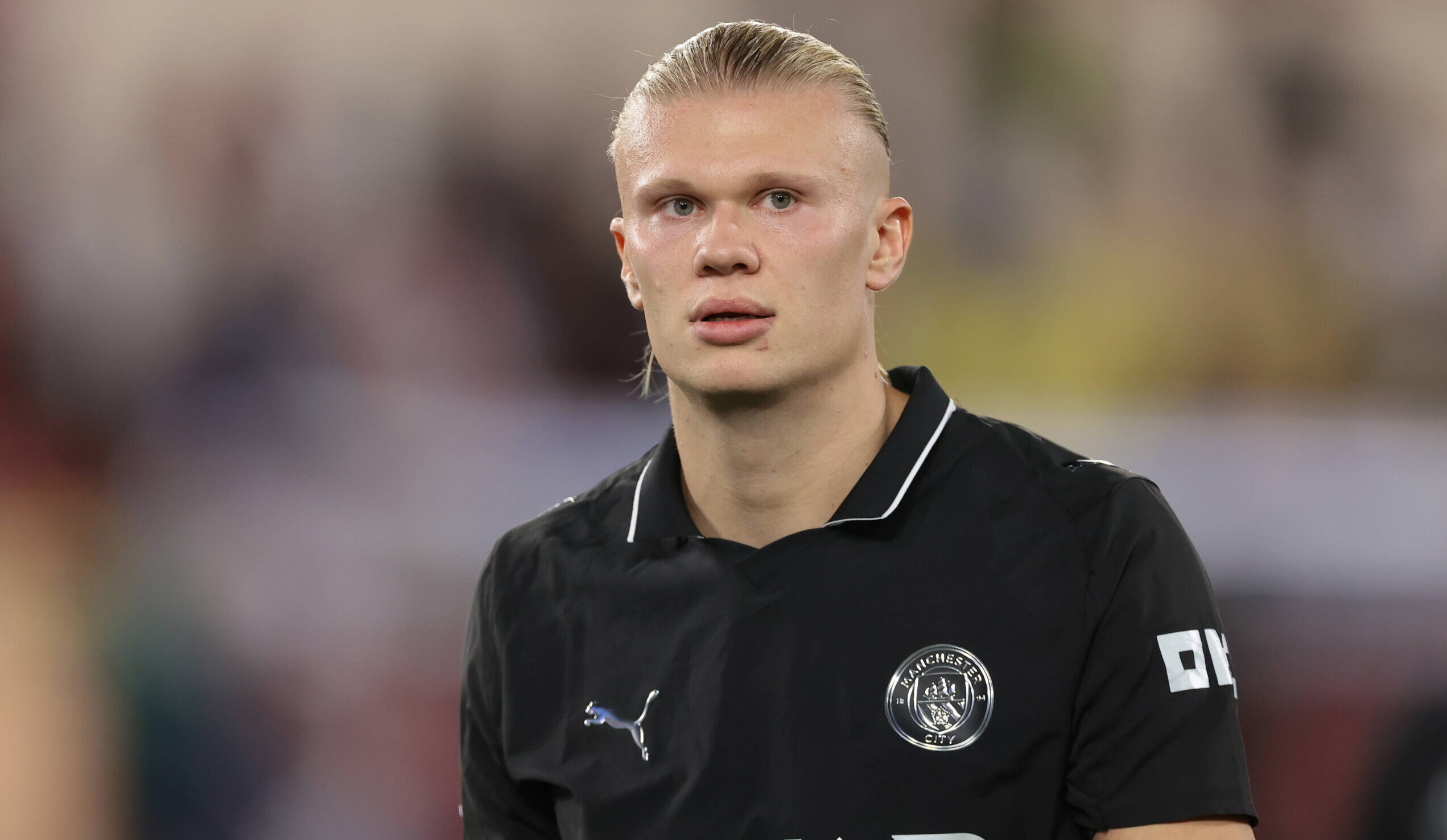 Monaco, Monaco, 1st October 2025. Erling Haaland of Manchester City reacts as he leaves the field of play following the final whistle of the AS Monaco vs Manchester City UEFA Champions League match at Stade Louis II, Monaco. Picture credit should read: Jonathan Moscrop / Sportimage EDITORIAL USE ONLY. No use with unauthorised audio, video, data, fixture lists, club/league logos or live services. Online in-match use limited to 120 images, no video emulation. No use in betting, games or single club/league/player publications. SPI_302_JM_MONACO_MANCITY_UCL_ SPI-4166-0302
2025.10.01 Monako
pilka nozna , liga mistrzow
AS Monaco - Manchester City
Foto IMAGO/PressFocus

!!! POLAND ONLY !!!