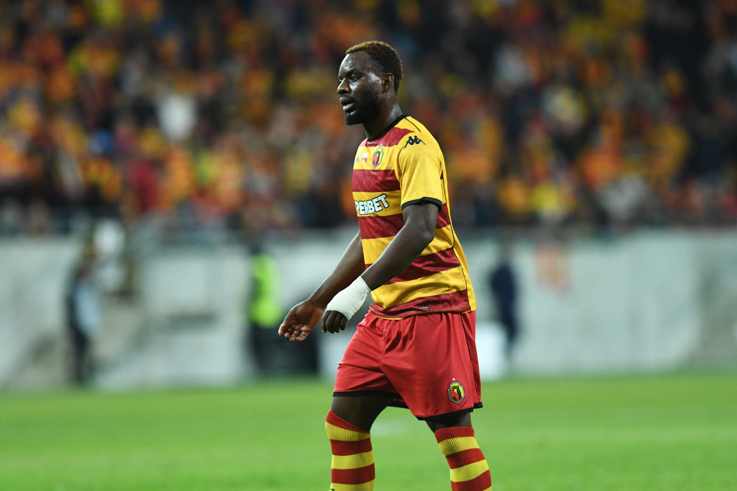 2025.10.02 Bialystok pilka nozna Liga Konferencji Europy 2025/2026 Jagiellonia Bialystok - Hamrun Spartans N/z Afimico Pululu Foto Michal Kosc / PressFocus 
2025.10.02 Bialystok Football - UEFA Conference League 2025/2026 Jagiellonia Bialystok - Hamrun Spartans Credit: Michal Kosc / PressFocus