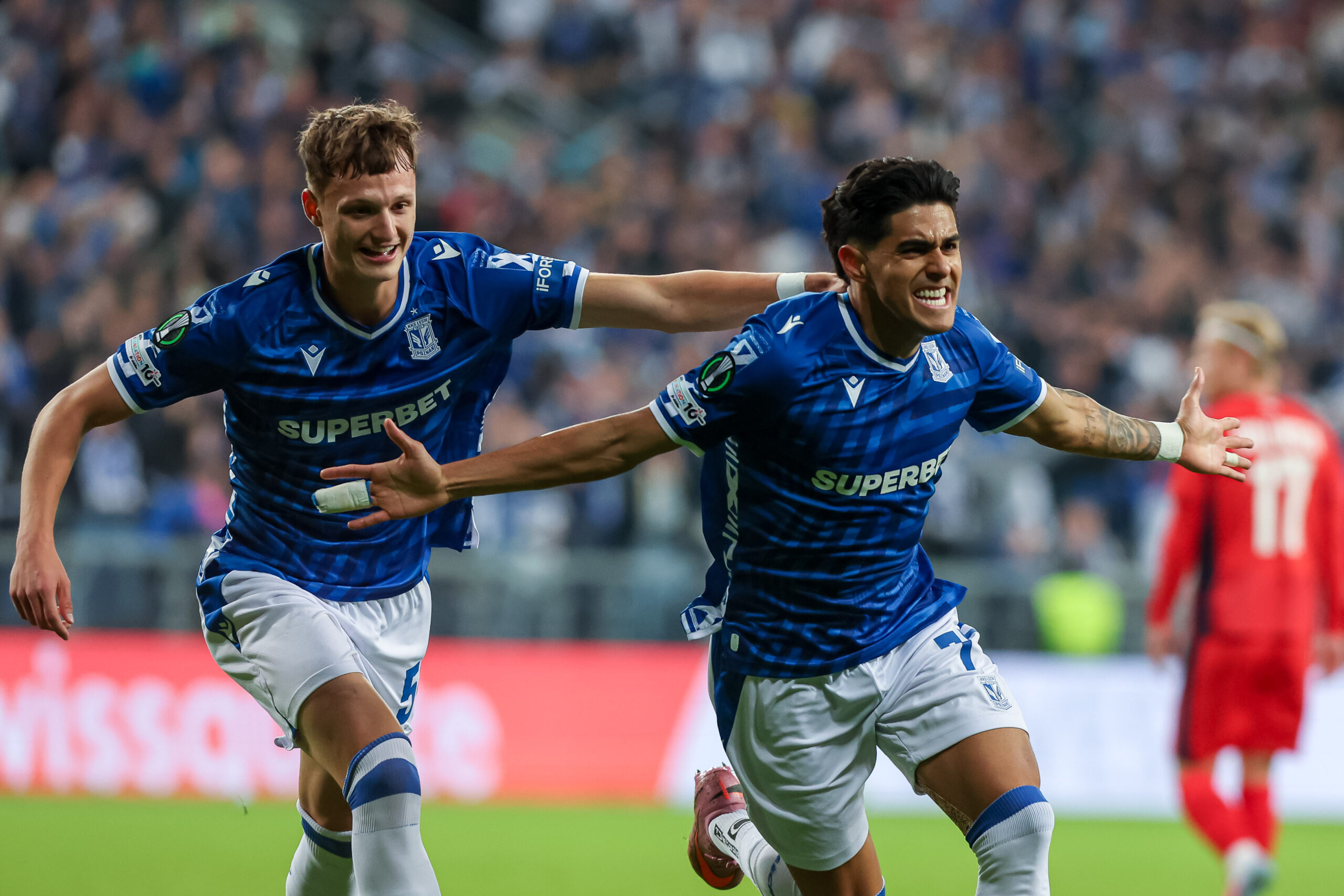 2025.10.02 Poznan
Pilka nozna UEFA Liga Konferencji Faza Ligowa
Lech Poznan - SK Rapid Wieden
N/z Luis Palma gol radosc bramka
Foto Pawel Jaskolka / PressFocus

2025.10.02 Poznan
Football UEFA Conference League Matchday 1 Lech Poznan - SK Rapid
Credit: Pawel Jaskolka / PressFocus