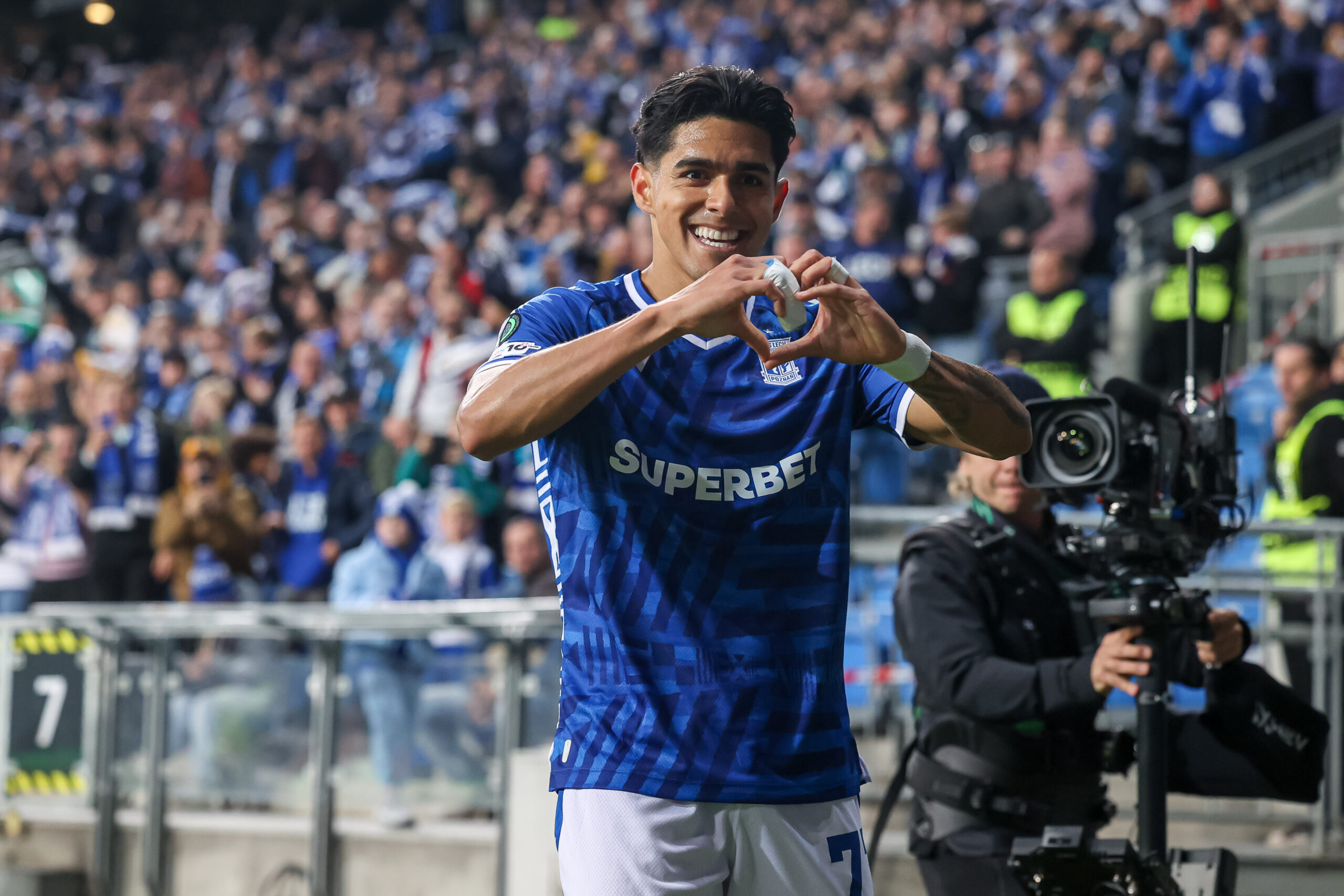 2025.10.02 Poznan
Pilka nozna UEFA Liga Konferencji Faza Ligowa
Lech Poznan - SK Rapid Wieden
N/z Luis Palma gol radosc bramka
Foto Pawel Jaskolka / PressFocus

2025.10.02 Poznan
Football UEFA Conference League Matchday 1 Lech Poznan - SK Rapid
Credit: Pawel Jaskolka / PressFocus