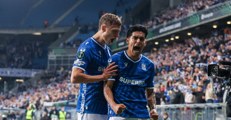 2025.10.02 Poznan
Pilka nozna UEFA Liga Konferencji Faza Ligowa
Lech Poznan - SK Rapid Wieden
N/z Luis Palma gol radosc bramka
Foto Pawel Jaskolka / PressFocus

2025.10.02 Poznan
Football UEFA Conference League Matchday 1 Lech Poznan - SK Rapid
Credit: Pawel Jaskolka / PressFocus