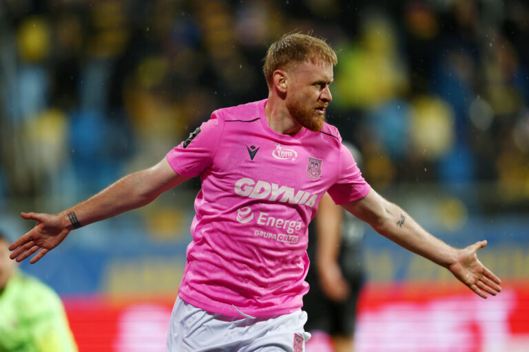 2025.10.04 Gdynia Pilka nozna PKO BP Ekstraklasa sezon 2025/2026 Arka Gdynia - Cracovia Krakow N/z Sebastian Kerk gol bramka radosc Foto Piotr Matusewicz / PressFocus

2025.10.04 Gdynia
Football Polish PKO BP Ekstraklasa season 2025/2026 
Arka Gdynia - Cracovia Krakow 
Sebastian Kerk gol bramka radosc 
Credit: Piotr Matusewicz / PressFocus