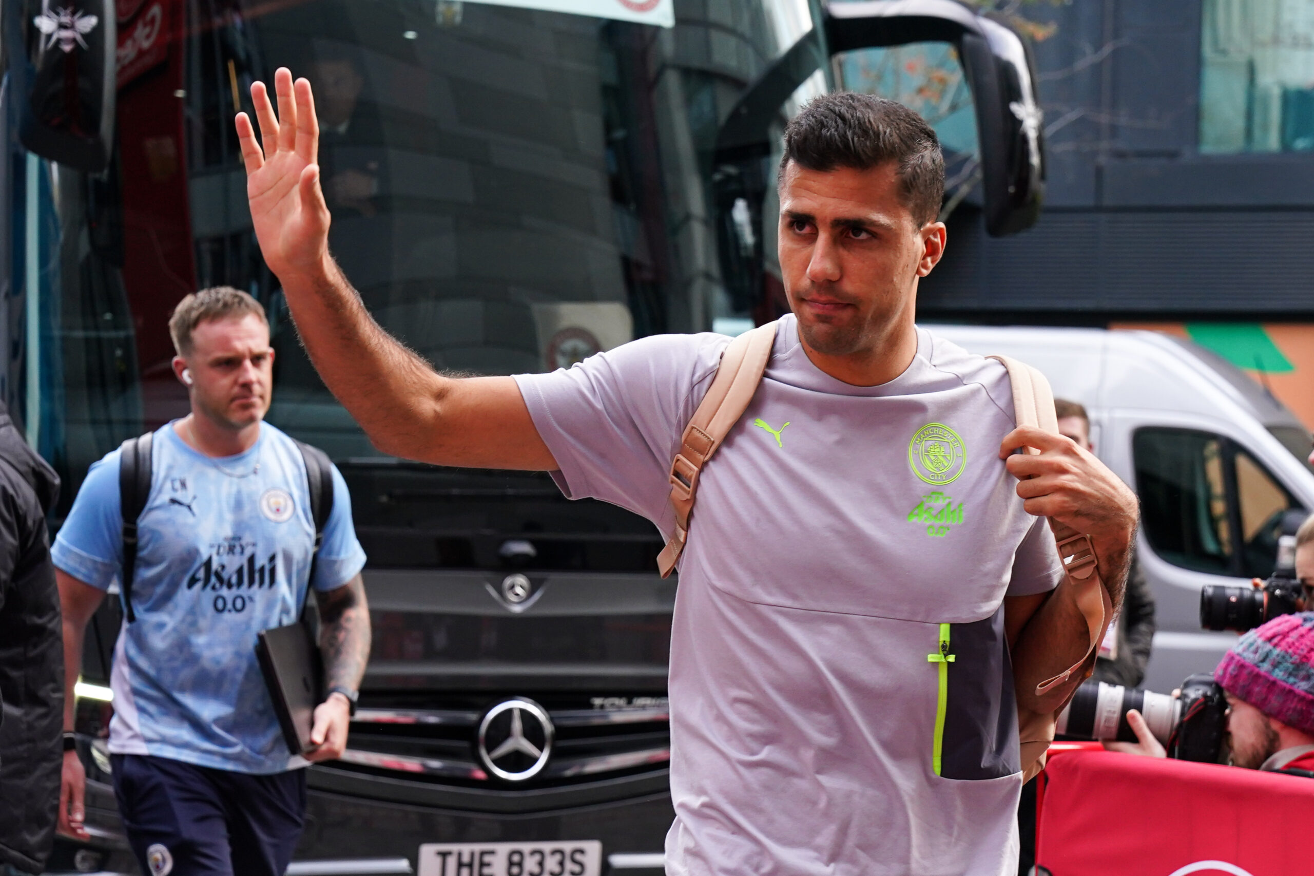 Rodri of Manchester City arrives ahead of the Premier League match Brentford vs Manchester City at The Gtech Community Stadium, London, United Kingdom, 5th October 2025

(Photo by Harvey Murphy/News Images) in ,  on 10/5/2025. (Photo by Harvey Murphy/News Images/Sipa USA)
2025.10.05 Brentford
pilka nozna liga angielska
Brentford FC - Manchester City
Foto News Images/SIPA USA/PressFocus

!!! POLAND ONLY !!!