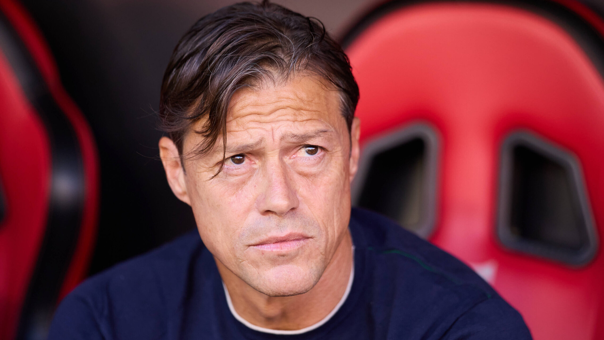 Sevilla FC v FC Barcelona, Barca - LaLiga EA Sports SEVILLE, SPAIN - OCTOBER 5: Matias Almeyda Head Coach of Sevilla FC looks on prior the LaLiga EA Sports match between Sevilla FC and FC Barcelona at Ramon Sanchez Pizjuan Stadium on October 5, 2025 in Seville, Spain. Photo by Gabriel Colchero/Photo Players Images/Magara Press Seville Ramon Sanchez Pizjuan Stadium Spain Copyright: xGabrielxColcherox
2025.10.05 Sewilla
pilka nozna liga hiszpanska
Sevilla FC - FC Barcelona
Foto IMAGO/PressFocus

!!! POLAND ONLY !!!