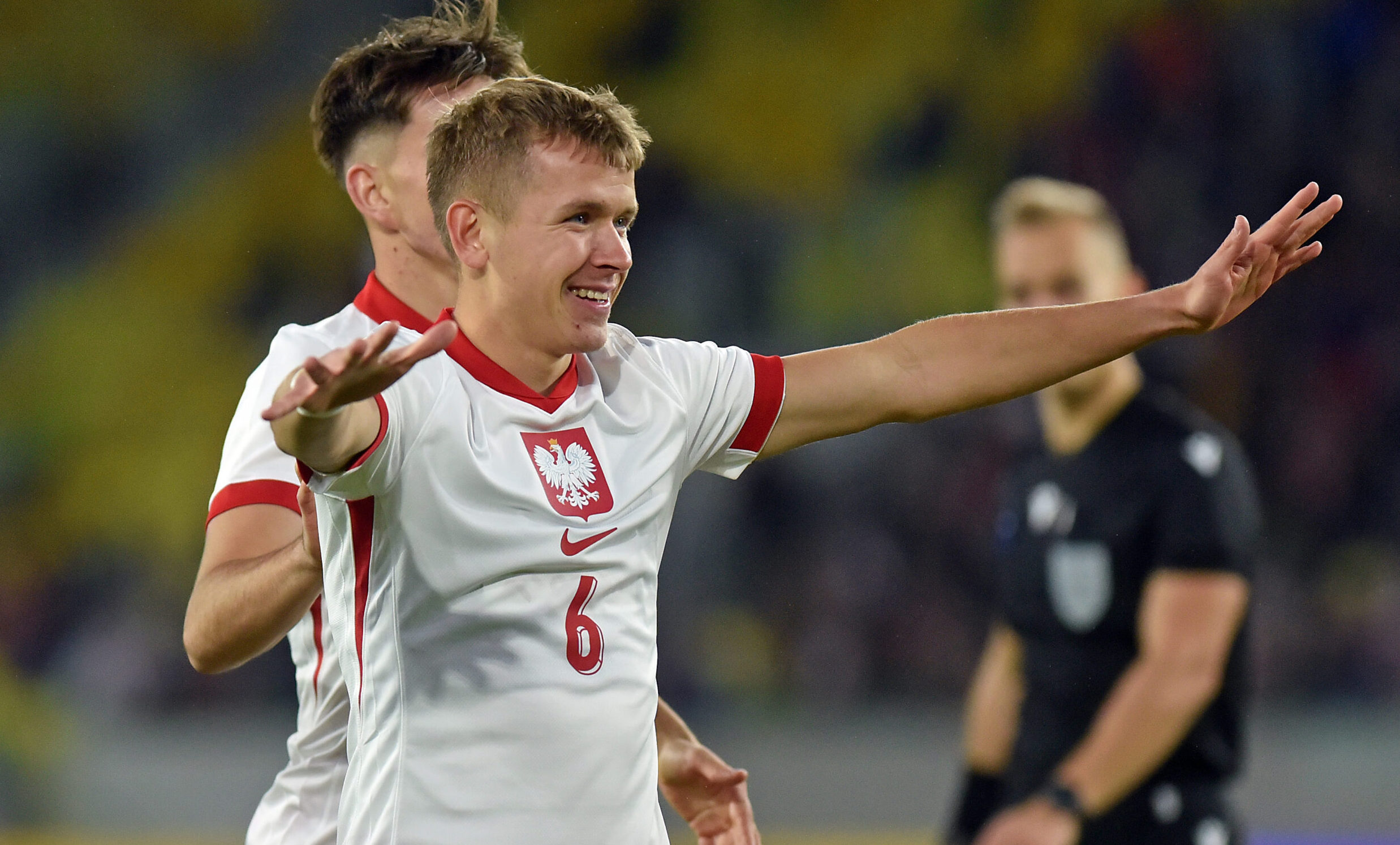 2025.10.10 Katowice
Pilka nozna , eliminacje, kwalifikacje do Mistrzostw Europy U-21
Polska - Czarnogora
N/z Antoni Kozubal, radosc po bramce na 1-0, gol, bramka
Foto Krzysztof Porebski / PressFocus

2025.10.10 Katowice
Football , European Championship U21 gualifications
Poland - Montenegro
Antoni Kozubal, radosc po bramce na 1-0, gol, bramka
Credit: Krzysztof Porebski / PressFocus