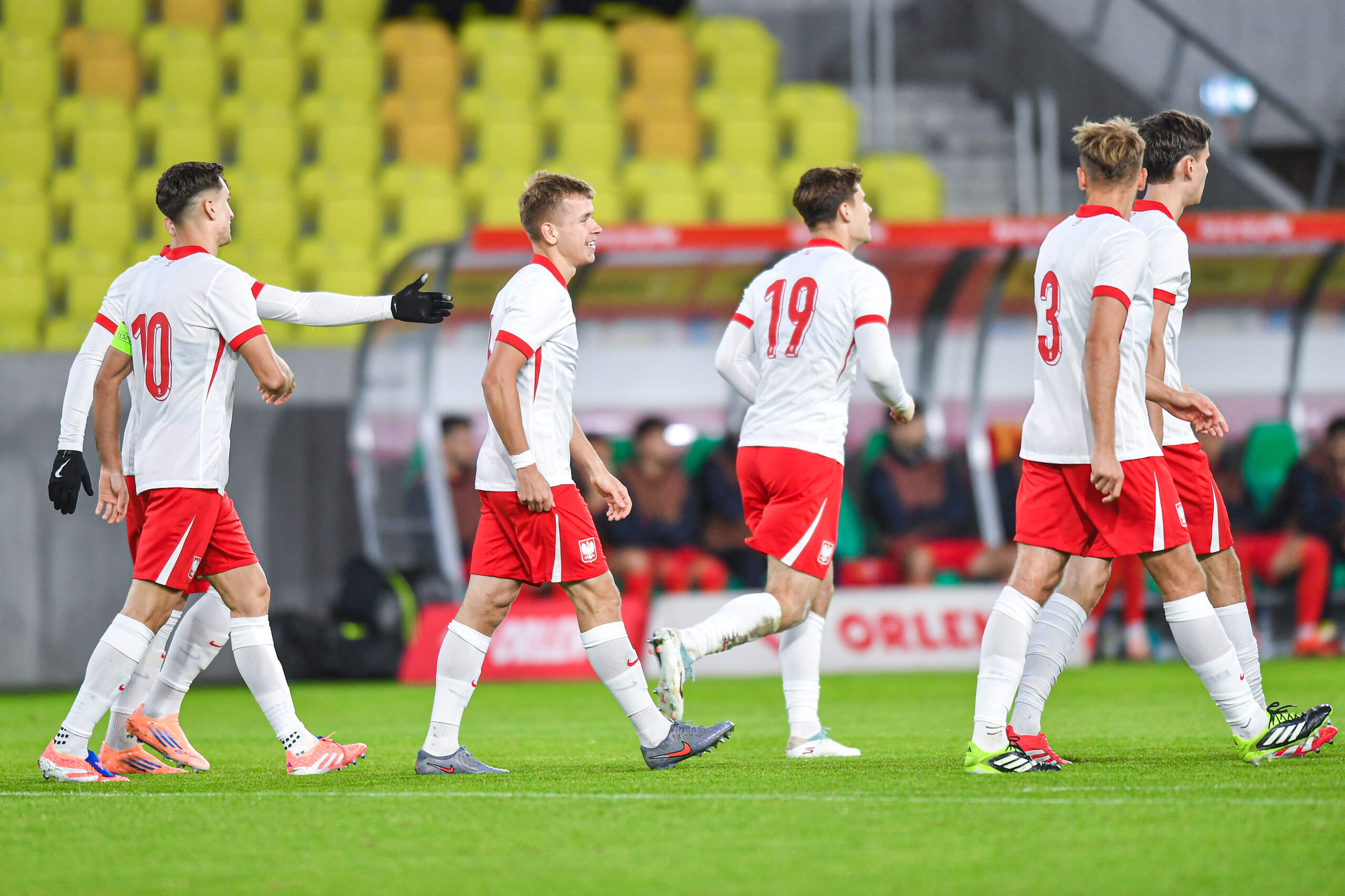 2025.10.10 Katowice
Pilka nozna Reprezentacja Polski U21 Eliminacje Mistrzostw Europy U-21 Sezon 2025/2026
Polska - Czarnogora
N/z Tomasz Pienko, Antoni Kozubal, Marcel Krajewski, radosc, radosc po golu, radosc po bramce
Foto Marcin Bulanda / PressFocus

2025.10.10 Katowice
Football Polish National Team U21 UEFA EURO 2027 Qualifying Season 2025/2026
Polska - Czarnogora
Tomasz Pienko, Antoni Kozubal, Marcel Krajewski, radosc, radosc po golu, radosc po bramce
Credit: Marcin Bulanda / PressFocus