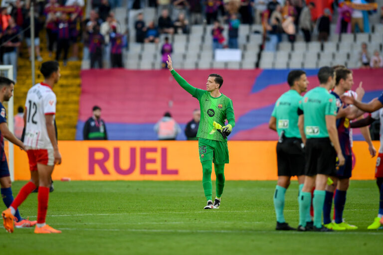 FC Barcelona, Barca v GIRONA FC. OLIMPIC STADIUM LLUIS COMPANYS. MONTJUIC,BARCELONA. October 18,2025 FC BARCELONA vs GIRONA FC October 18 ,2025 Wojciech Szczesny 25 goalkeeper of FC Barcelona during the match between FC Barcelona and Girona FC corresponding to the ninth day of La Liga EA Sports at at Olimpic Stadium Lluis Companys of Montjuic in Barcelona, Spain. Barcelona ESP Copyright: xS.xRosx
2016.01.02 Barcelona
pilka nozna , liga hiszpanska
FC Barcelona - Girona FC
Foto IMAGO/PressFocus

!!! POLAND ONLY !!!
