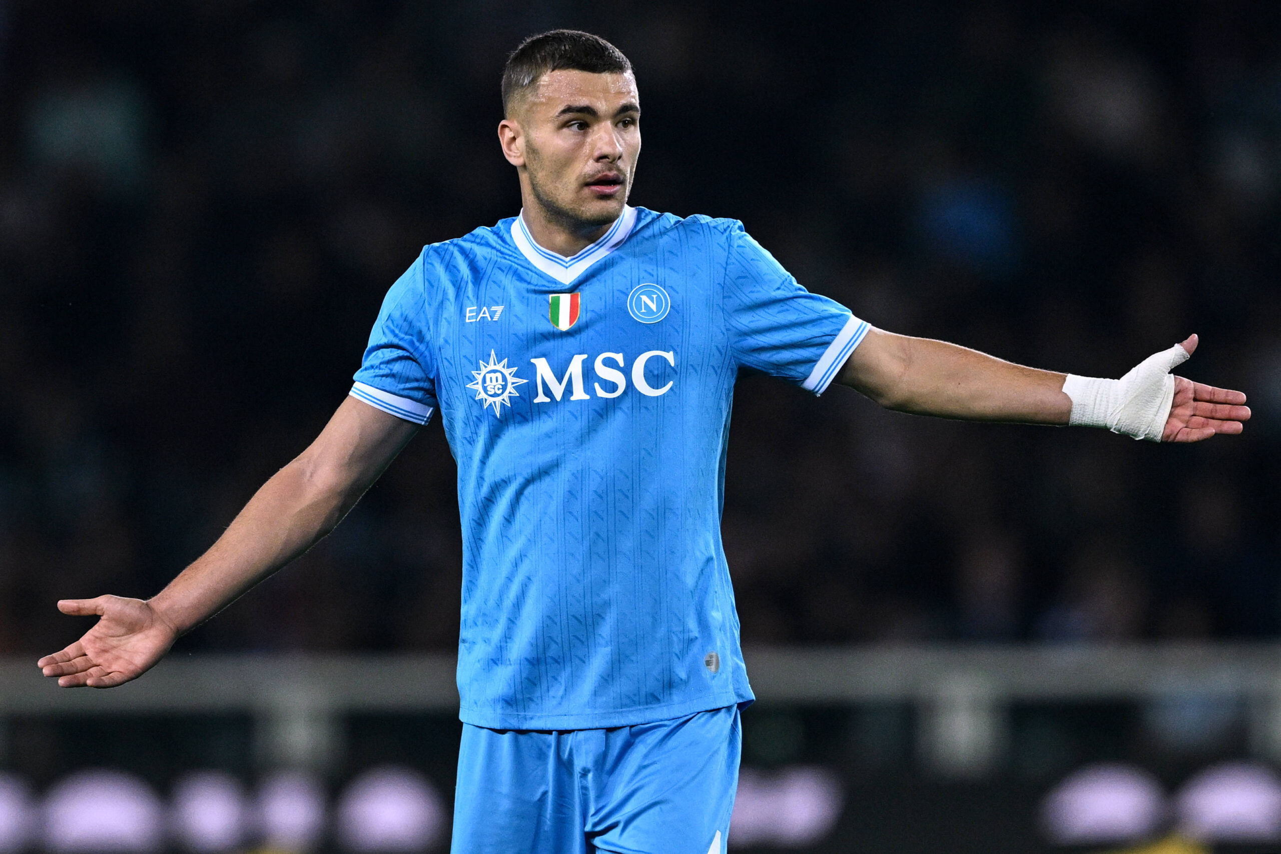 Mg Torino 18/10/2025 - campionato di calcio serie A / Torino-Napoli / foto Matteo Gribaudi/Image nella foto: Alessandro Buongiorno PUBLICATIONxNOTxINxITA
2025.10.18 Turyn
pilka nozna , liga wloska
Torino FC - SSC Napoli
Foto IMAGO/PressFocus

!!! POLAND ONLY !!!