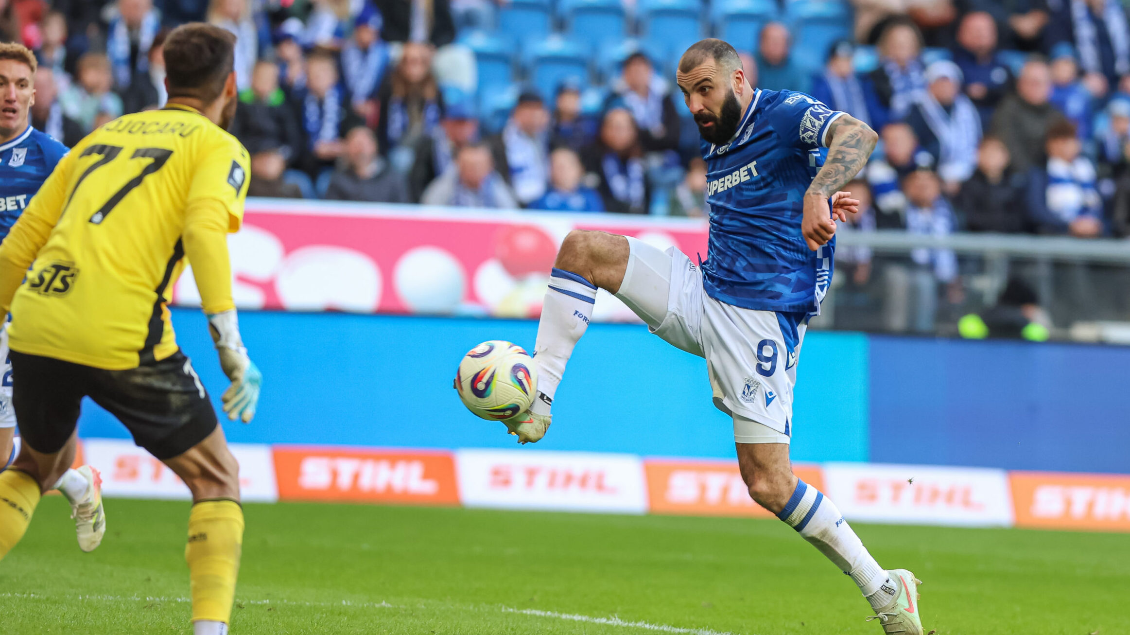 2025.10.19 Poznan
Pilka nozna Ekstraklasa sezon 2025/2026
Lech Poznan - Pogon Szczecin
N/z Mikael Ishak gol radosc bramka
Foto Pawel Jaskolka / PressFocus

2025.10.19 Poznan
Football Polish Ekstraklasa season 2025/2026
Lech Poznan - Pogon Szczecin
Credit: Pawel Jaskolka / PressFocus