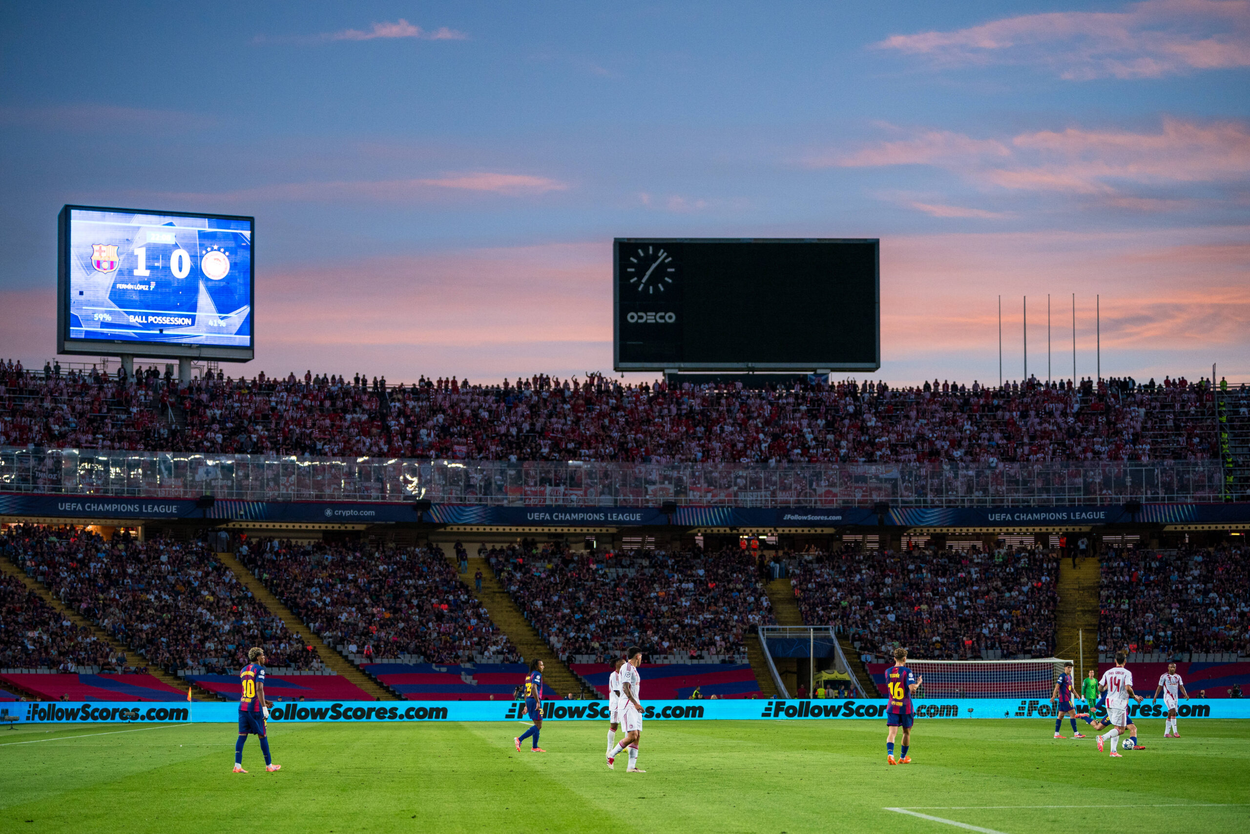 Spain-Football-Champions League FC Barcelona, Barca v Olympiacos in Barcelona, Spain. Barcelona, Spain, 21, October, 2025. Champions League match between FC Barcelona and Olympiacos in Olympic Stadium Lluis Companys, Barcelona, Spain, on October 21, 2025. Barcelona Olympic Stadium Lluis Companys Barcelona Spain
2025.10.21 Barcelona
pilka nozna liga mistrzow
FC Barcelona - Olympiakos Pireus
Foto IMAGO/PressFocus

!!! POLAND ONLY !!!
