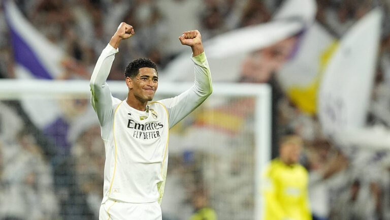 Real Madrid CF&#039;s Jude Bellingham celebrates goal during Champions League 2025/2026, Matchday 3. October 22 ,2025. (ALTERPHOTOS/Acero) - Photo :  Acero / Alterphotos / Psnewz / SIPA /00316227_0033//Credit:PSNEWZ/SIPA/2510222246
2025.10.22 Madryt
pilka nozna Liga Mistrzow
Real Madryt - Juventus Turyn
Foto PSNEWZ/SIPA/PressFocus

!!! POLAND ONLY !!!