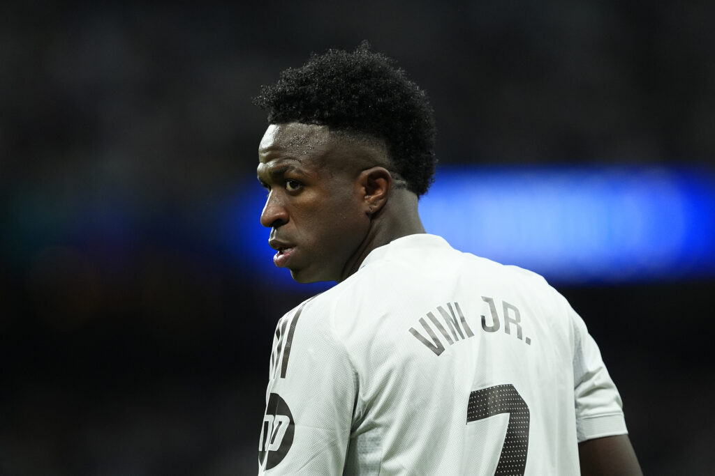 Real Madrid CF’s Vinicius Junior during La Liga match. October 26, 2025. (Photo by Acero/Alter Photos/Sipa USA)
2025.10.26 Madryt
pilka nozna liga hiszpanska
Real Madryt - FC Barcelona
Foto Alter Photos/SIPA USA/PressFocus

!!! POLAND ONLY !!!
