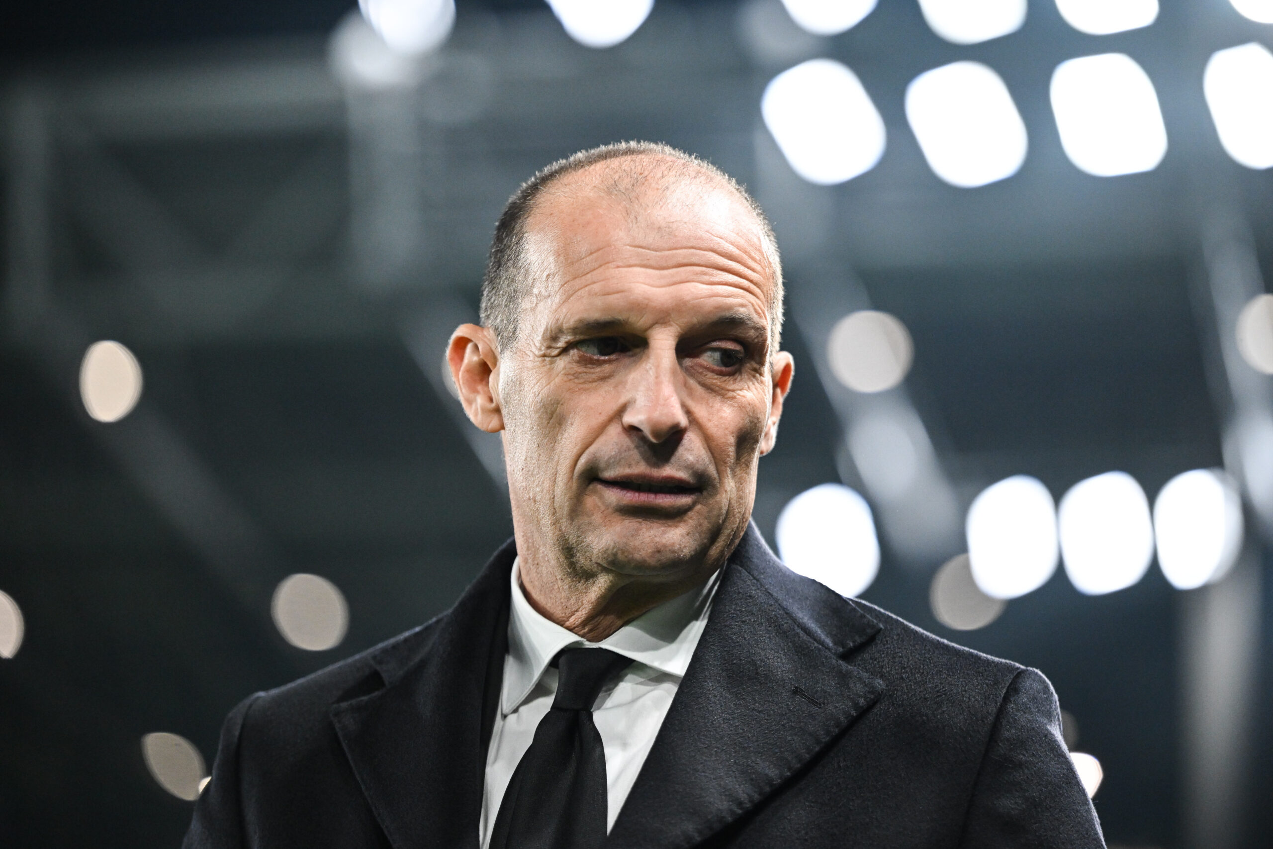 Head Coach Massimiliano Allegri of AC Milan during the Italian Serie A football match between Atalanta BC and AC Milan on 28 of October 2025 at Gewiss stadium in Bergamo, Italy (Photo by Tiziano Ballabio/IPA Sport / ipa-agency.net/IPA/Sipa USA)
2025.10.28 Bergamo
pilka nozna liga wloska
Atalanta Bergamo - AC Milan
Foto IPA/SIPA USA/PressFocus

!!! POLAND ONLY !!!