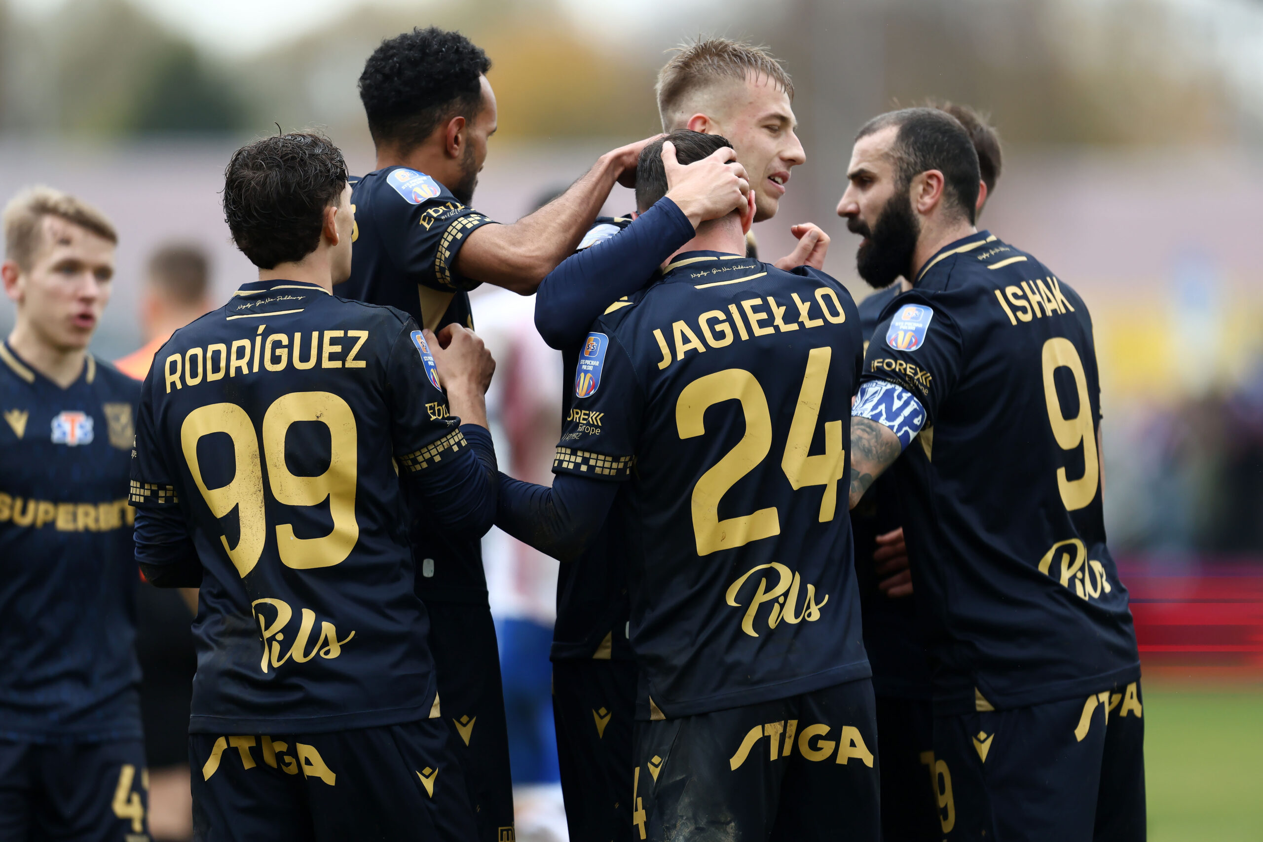 2025.10.30 Slupsk Pilka nozna 1/16 finalu STS Pucharu Polski sezon 2025/2026 Gryf Slupsk - Lech Poznan N/z Filip Jagiello gol bramka radosc Foto Piotr Matusewicz / PressFocus

2025.10.30 Slupsk
Football Polish Cup season 2025/2026 
Gryf Slupsk - Lech Poznan 
Filip Jagiello gol bramka radosc 
Credit: Piotr Matusewicz / PressFocus