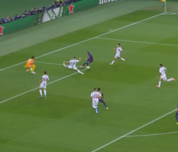 Barcelona przyspieszyła i prowadzi w Lidze Mistrzów [WIDEO]