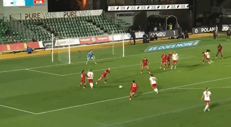 Ładna akcja Polek i bramka w meczu z Walią [WIDEO]