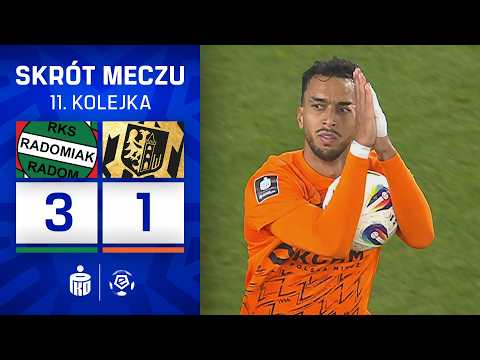 SKRÓT MECZU: Radomiak Radom 3:1 Zagłębie Lubin