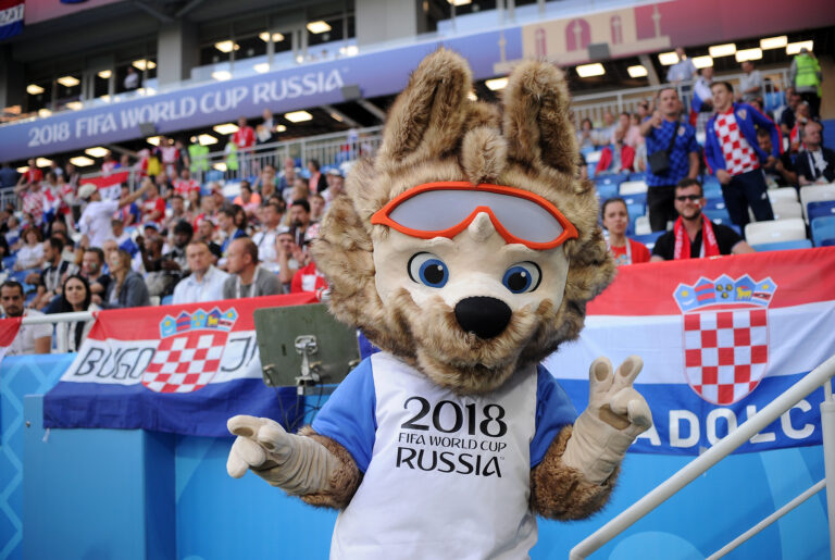 16.06.2018 Kaliningrad
Pilka nozna, Mistrzostwa Swiata Rosja 2018
Chorwacja - Nigeria 
Maskotka
Norbert Barczyk / PressFocus