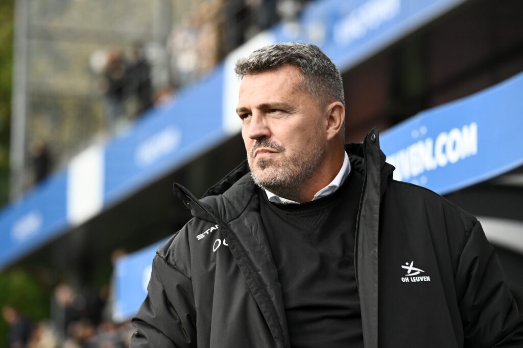 OHL's head coach Oscar Garcia pictured before a soccer match between Oud-Heverlee Leuven and Royal Antwerp, Sunday 20 October 2024 in Leuven, on day 11 of the 2024-2025 season of the 'Jupiler Pro League' first division of the Belgian championship. BELGA PHOTO MAARTEN STRAETEMANS (Photo by MAARTEN STRAETEMANS/Belga/Sipa USA)
2024.10.20 Leuven
pilka nozna liga belgijska
OH Leuven - Royal Antwerp FC
Foto Belga/SIPA USA/PressFocus

!!! POLAND ONLY !!!