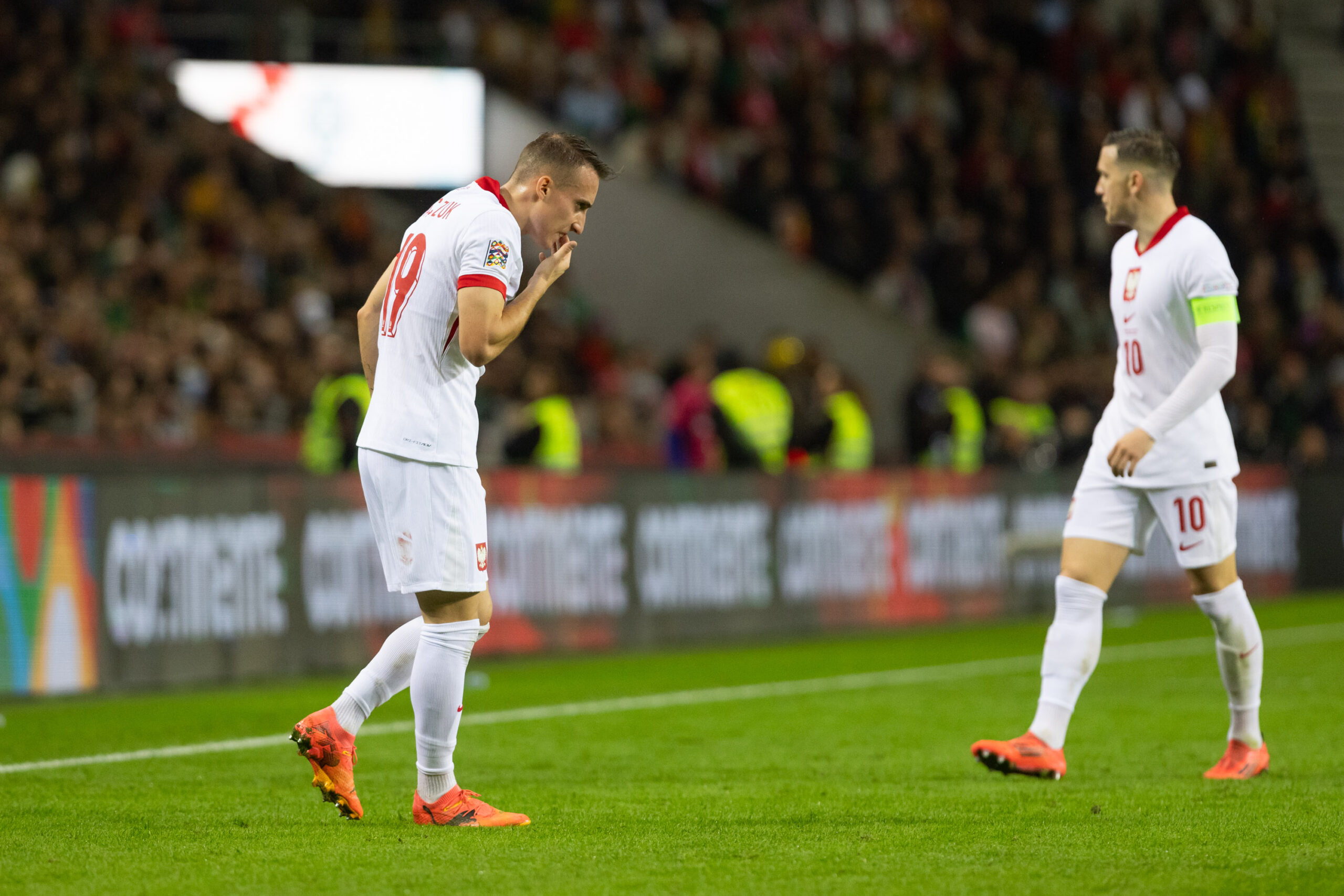 2024.11.15 Porto
pilka nozna UEFA Liga Narodow
Portugalia - Polska
N/z Dominik Marczuk, Piotr Zielinski
Foto Marcin Karczewski / PressFocus

2024.11.15 Porto
Football - UEFA Nations League
Portugal - Poland
Dominik Marczuk, Piotr Zielinski
Credit: Marcin Karczewski / PressFocus