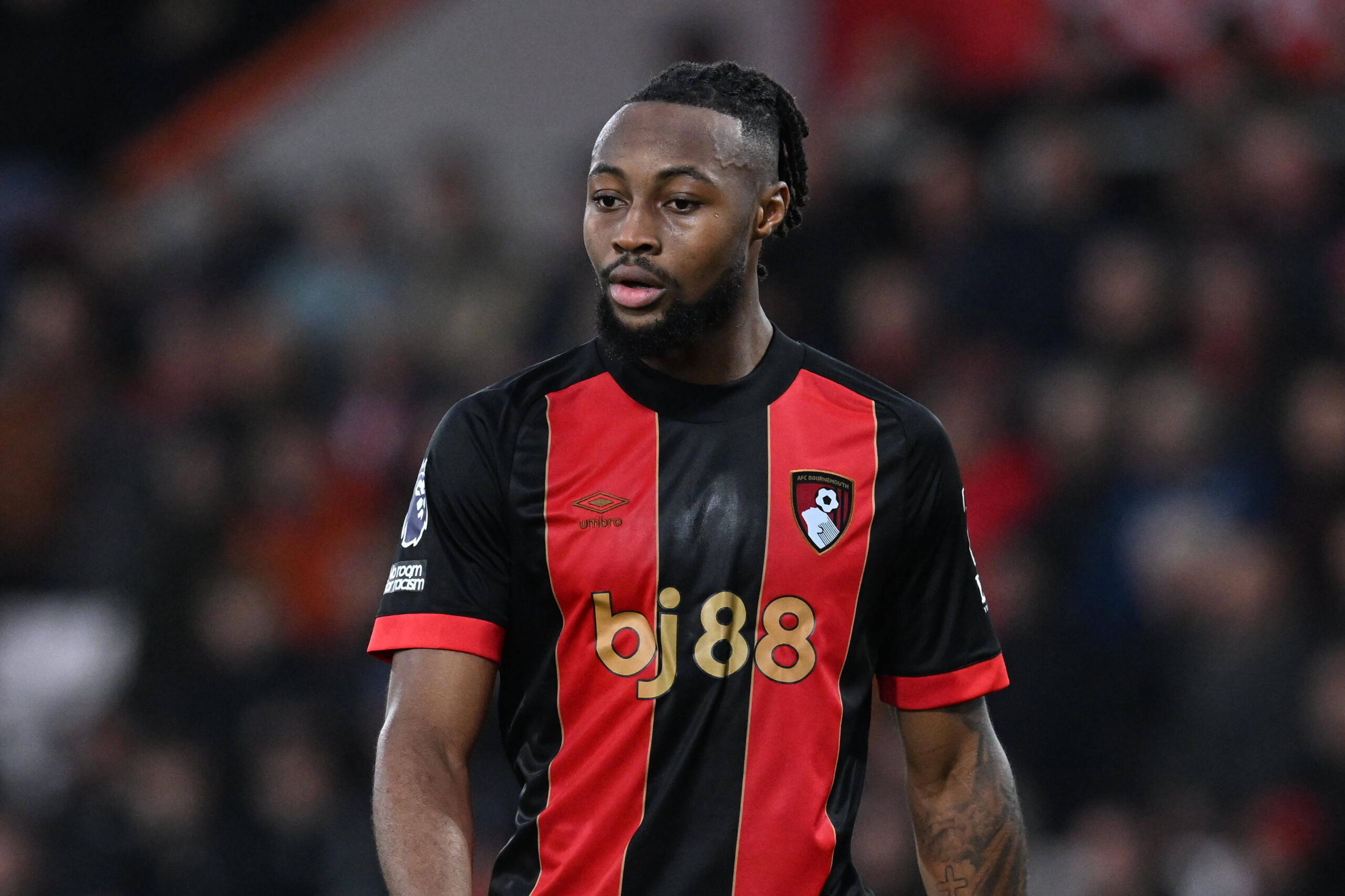 Bournemouth v Crystal Palace Premier League 26/12/2024. Antoine Semenyo 24 of AFC Bournemouth during the Premier League match between Bournemouth and Crystal Palace at the Vitality Stadium, Bournemouth, England on 26 December 2024. Bournemouth Vitality Stadium Dorset England Editorial use only DataCo restrictions apply See www.football-dataco.com , Copyright: xGrahamxHuntx PSI-21130-0125
2024.12.26 Bournemouth
pilka nozna liga angielska
Premier League sezon 2024/2025
Foto News Images/SIPA USA/PressFocus

!!! POLAND ONLY !!!